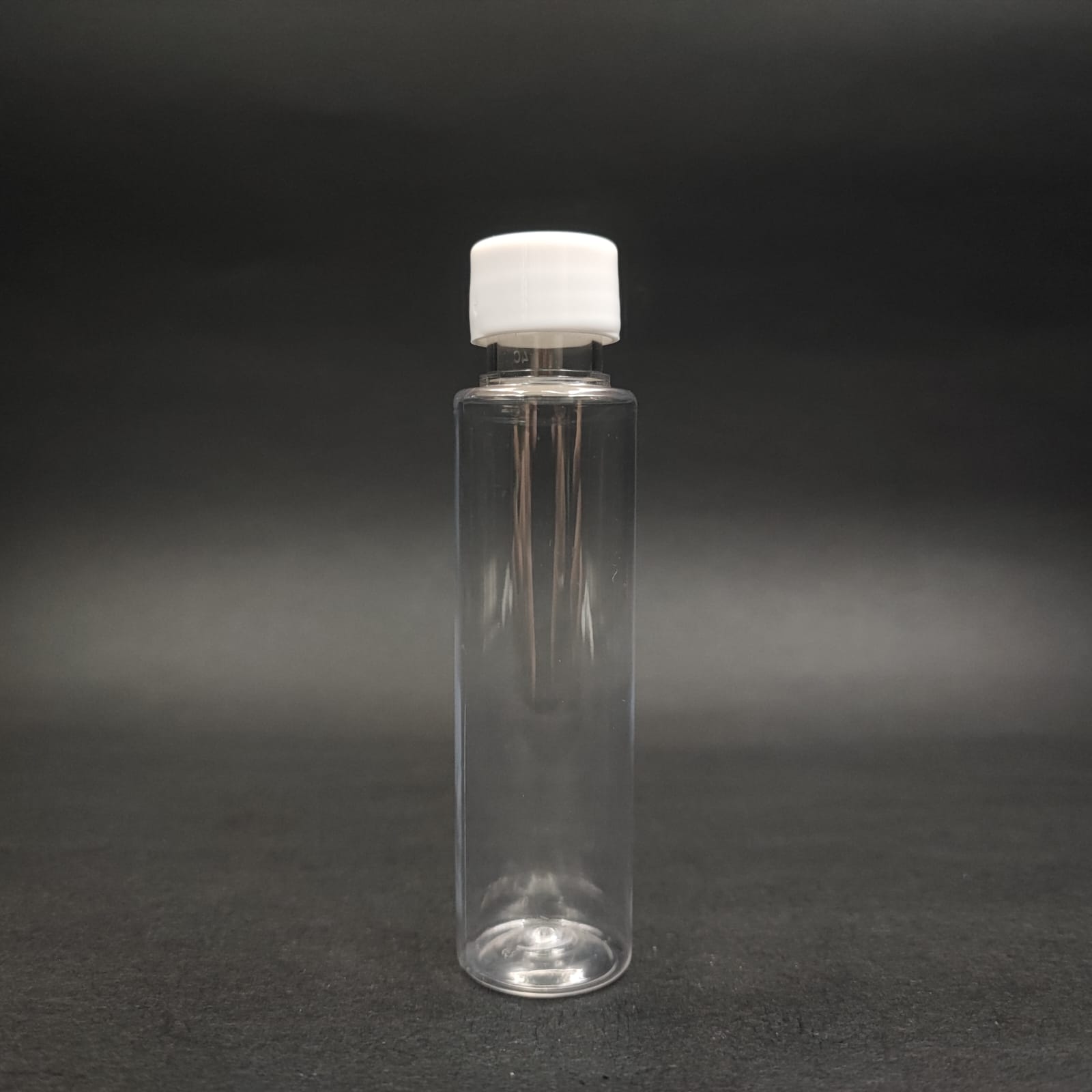 35 Cc Şeffaf Plastik Uzun Şişe + Kendinden Contalı Sızdırmaz Beyaz Kapak  - 35 Ml Kapaklı Pet Şişe