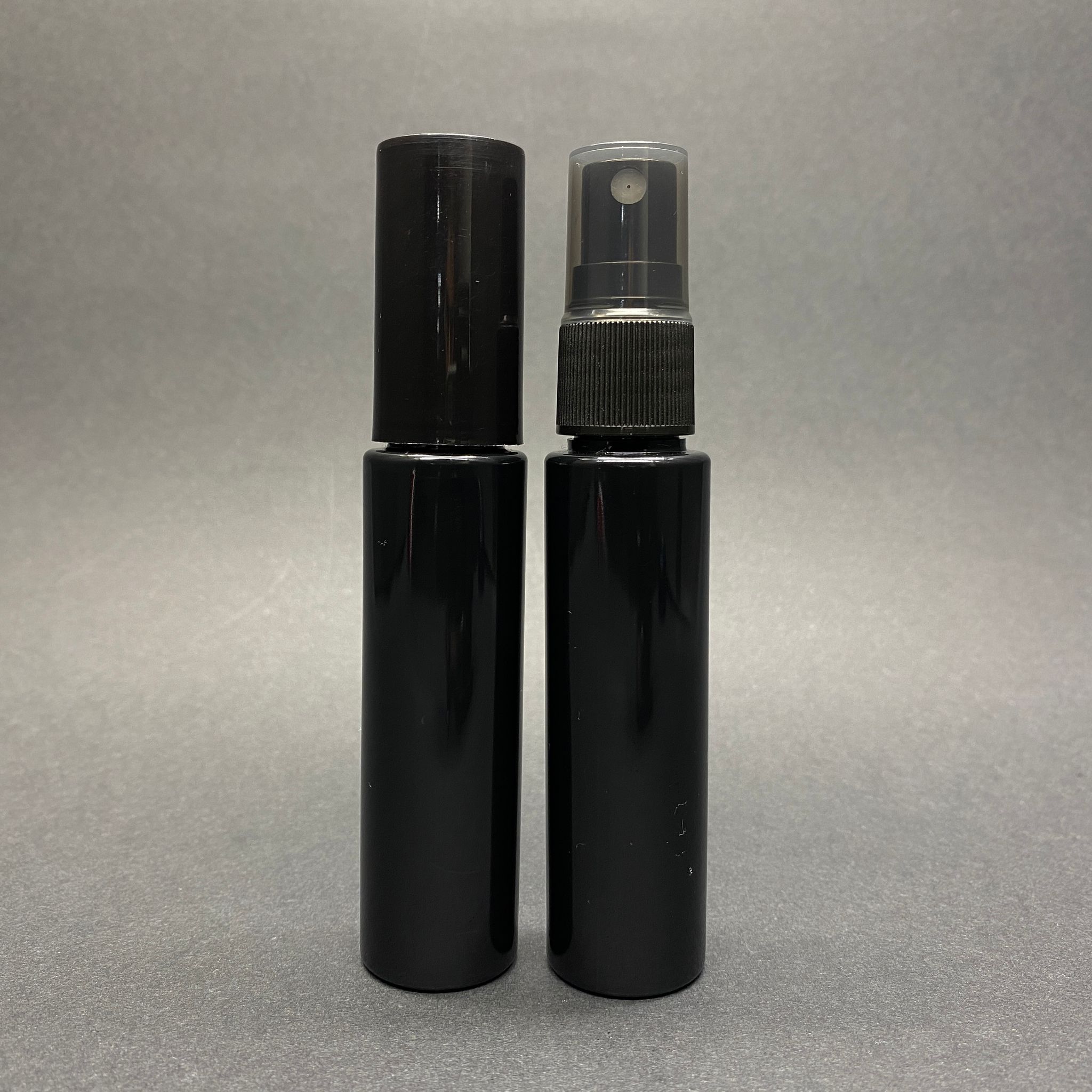 35 Cc Siyah Parfüm Şişesi Plastik - Siyah Sprey + Siyah Kapak - 35 Ml Parfüm Şişesi Pet