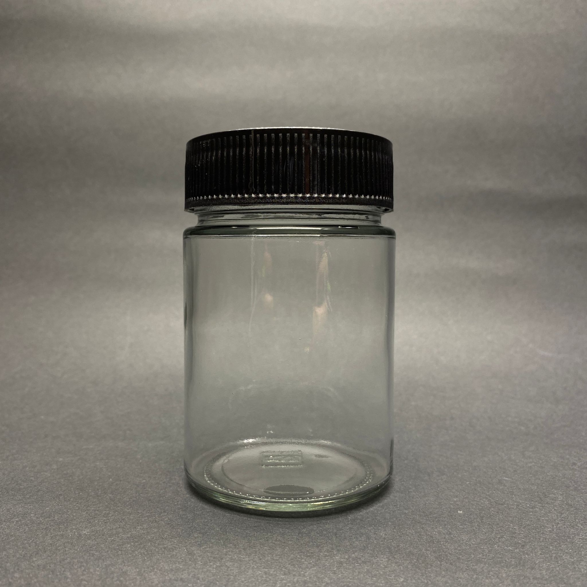 350 Cc Alman Kavanoz - Siyah Plastik Alüminyum Contalı İndiksiyon Kapaklı - 350 Ml Derin Kapaklı Cam Kavanoz