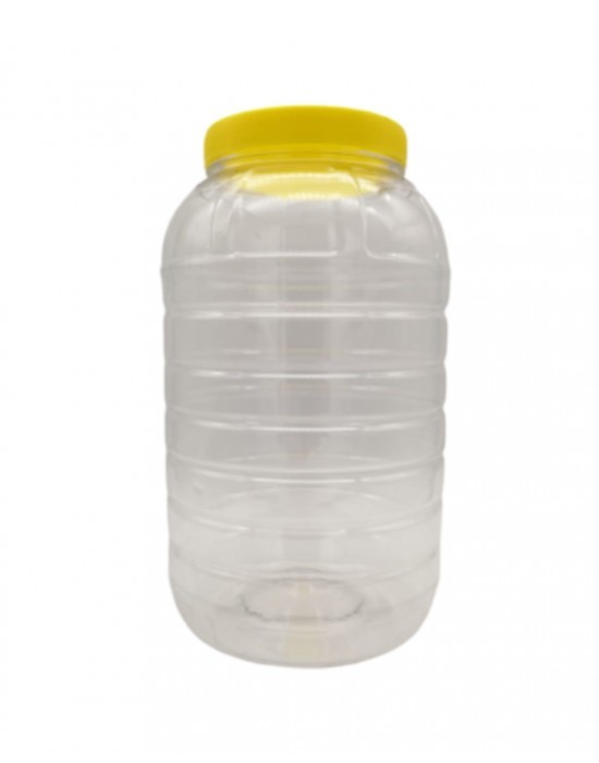 3785 Cc Pet Kavanoz - Plastik Kapaklı - Plastik Kavanoz - Turşu Ve Zeytin Kurumunda Kullanılabilir