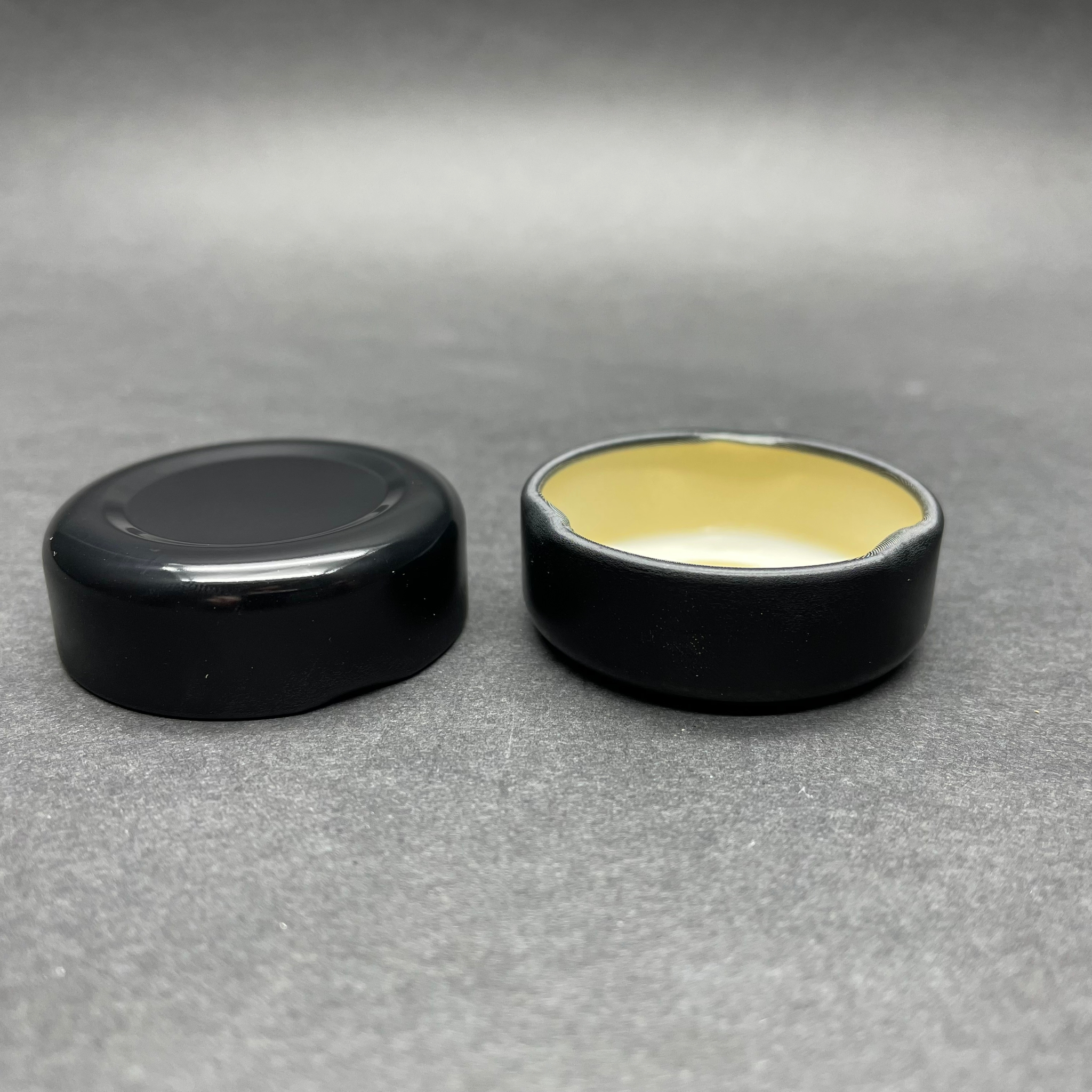 38 Mm Twist-Off Ekstra Derin Siyah Metal Kapak - Eski Cam Ketçap Şişeleri İçin Metal Kapak