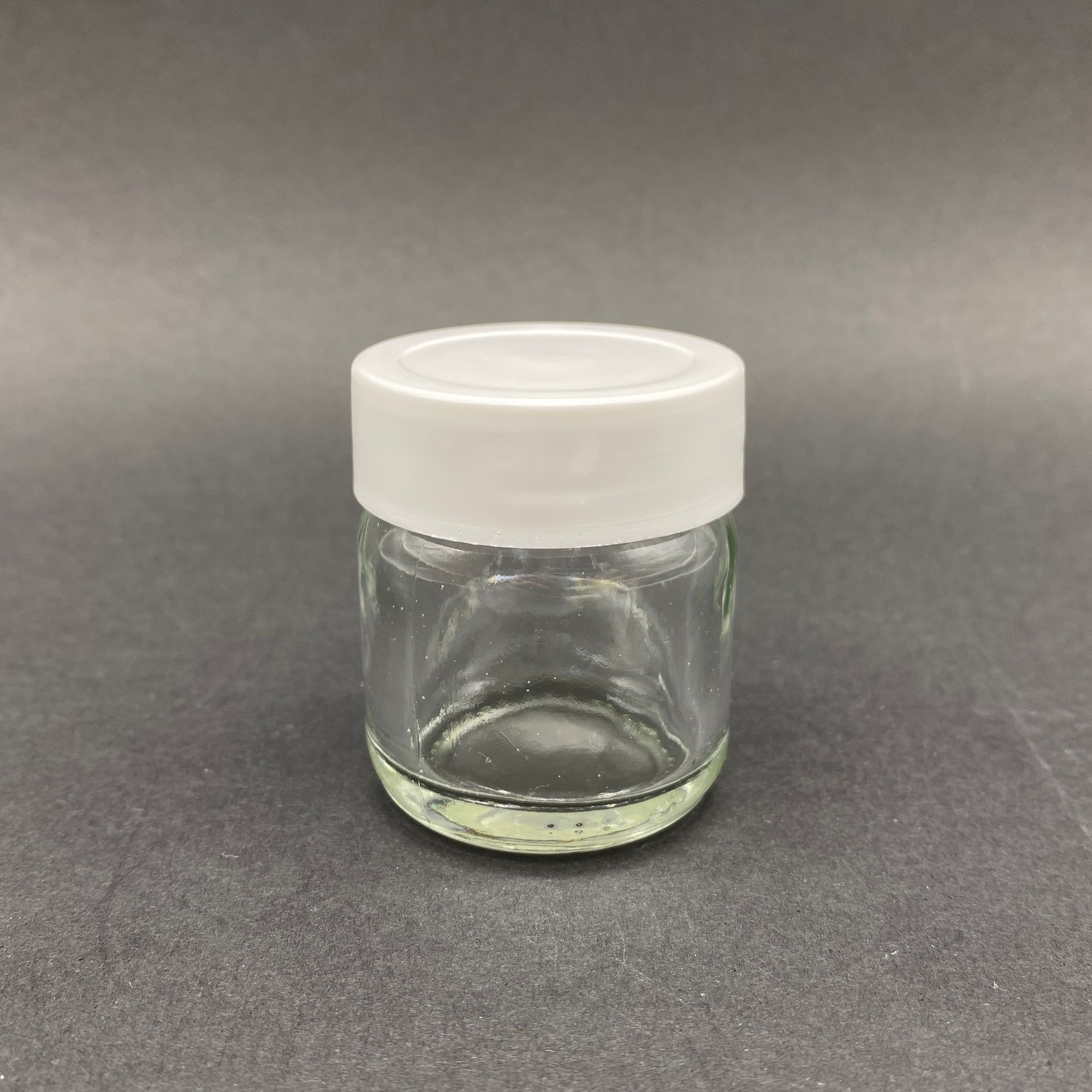 40 Cc Cam Kavanoz - Beyaz Plastik Kapaklı - 40 Ml Cam Kavanoz