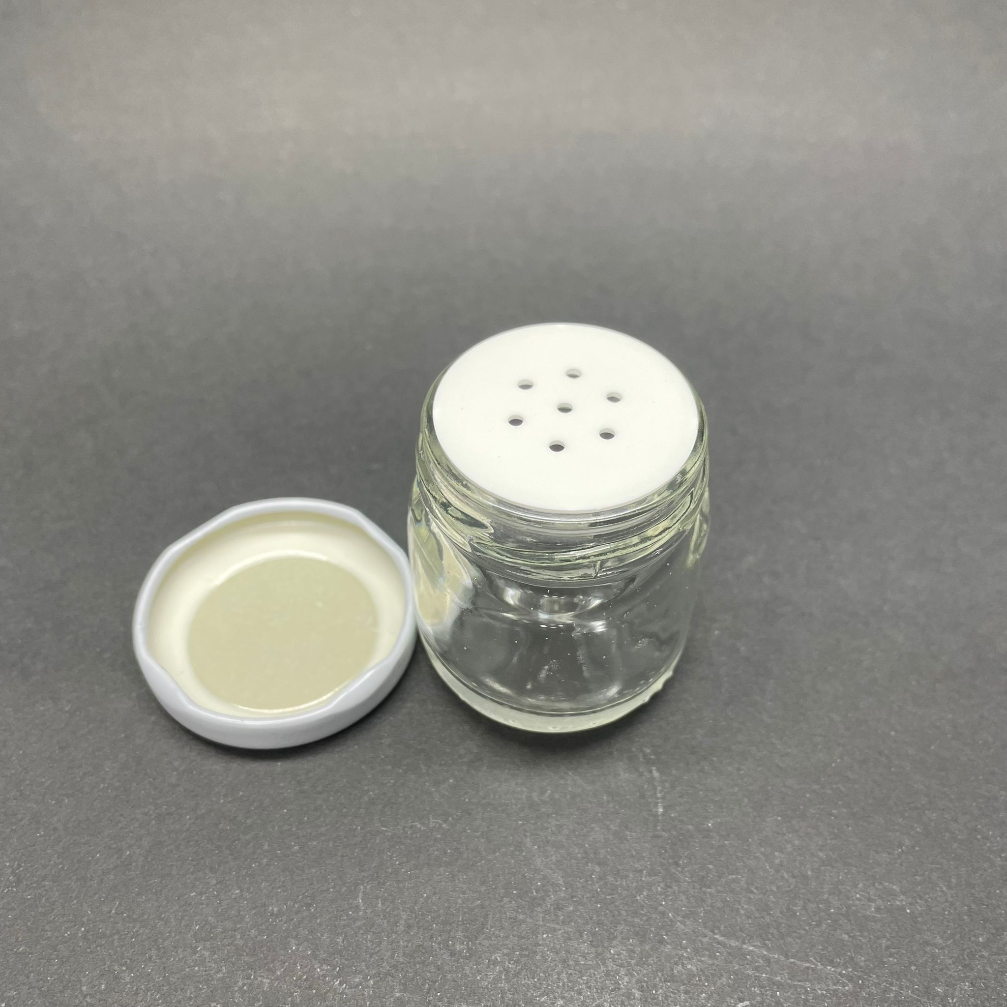 40 Cc Cam Toz Pudra Kavanozu -  Metal Kapaklı +Tıpalı - 40 Ml Pudra Kutusu - Tuzluk Tıpalı Eko Tuzluk  -  Medikal Pudra Ambalaj