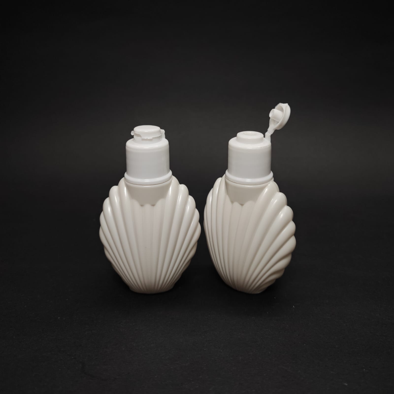 40 Cc İstiridye Kolonya Şişesi - Yeni Beyaz Fliptop Kapaklı - 40 Ml Akıtıcılı Campet Plastik Kolonya Şişesi