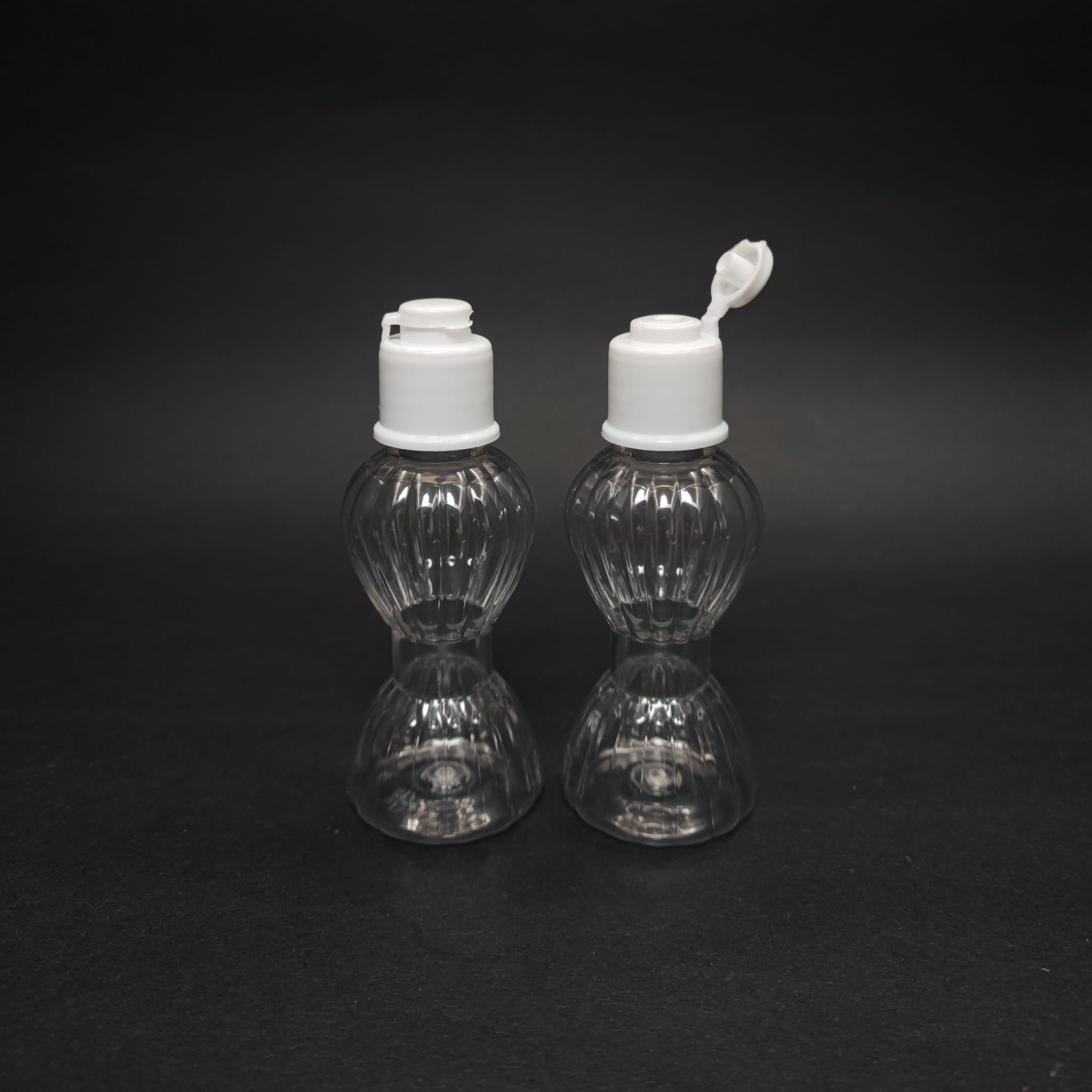 40 Cc Mini Pırlanta Kolonya Şişesi - Yeni Beyaz Fliptop Kapaklı - 40 Ml Akıtıcılı Campet Plastik Kolonya Şişesi