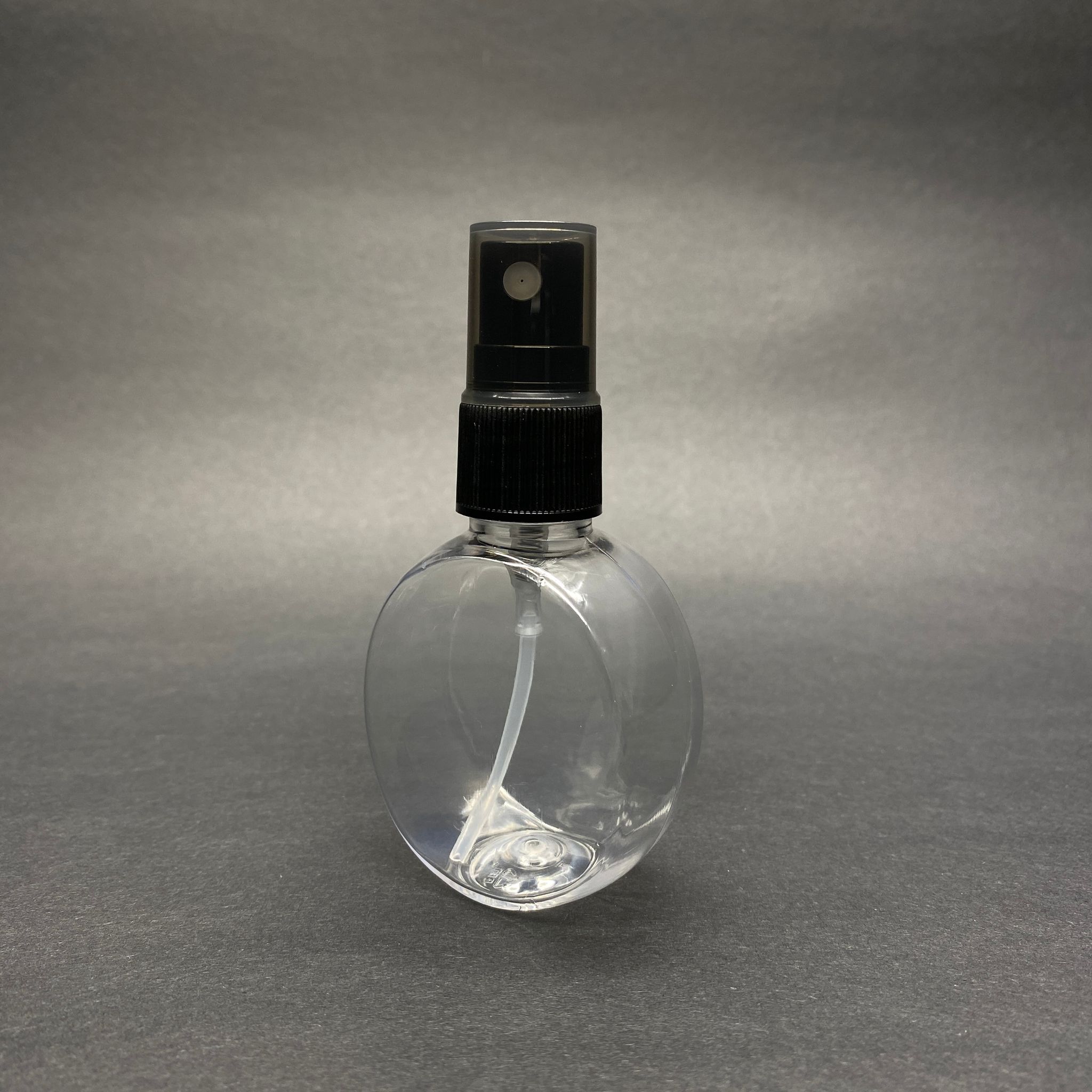40 Cc Yuvarlak Top Pet Şişe - Siyah Spreyli - 40 Ml Şeffaf Pet Şişe