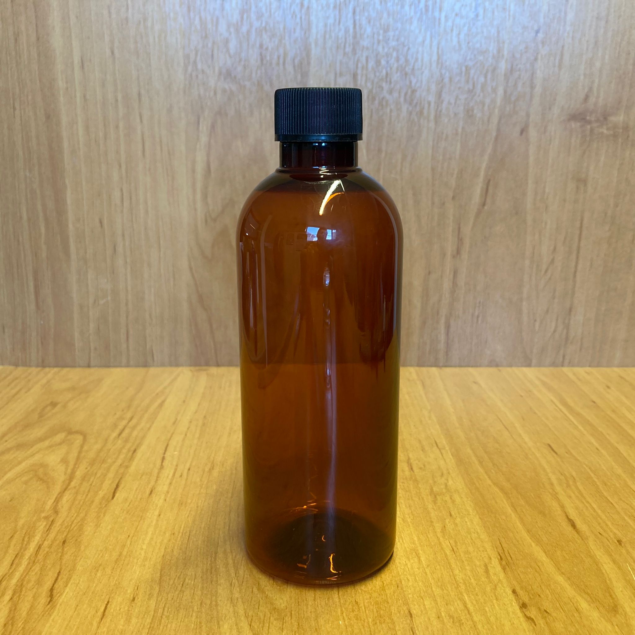 400 Cc Amber Plastik Şişe - Siyah Plastik Kapaklı - 400 Ml Kahverengi Boş Plastik Şişe