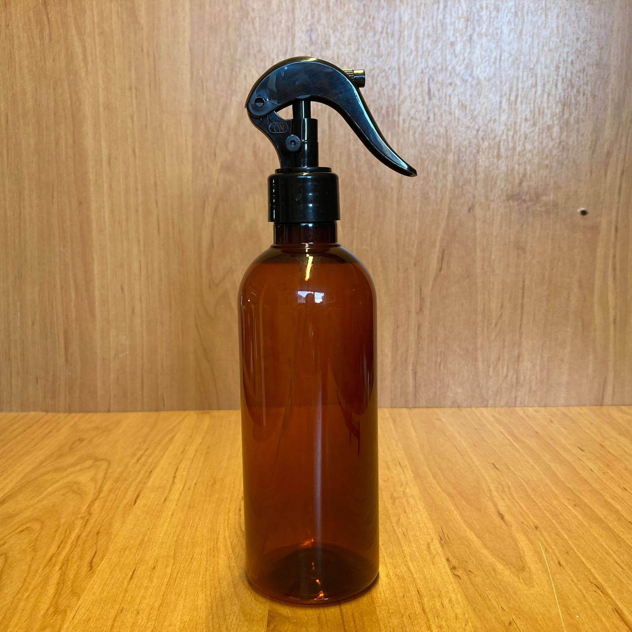 400 Cc Amber Plastik Şişe - Siyah Triger Spreyli - 400 Ml Kahverengi Boş Plastik Şişe