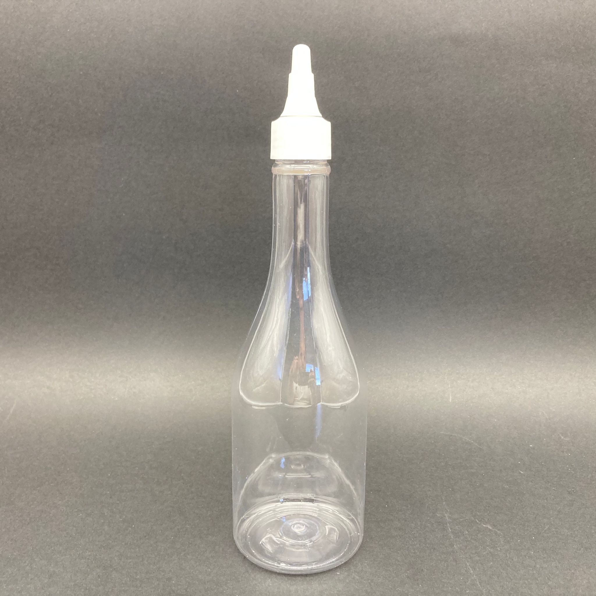 400 Cc Elit Model Pet Şişe - Beyaz Asansör Kapaklı  - 400 Ml Akıtıcılı Plastik Şişe