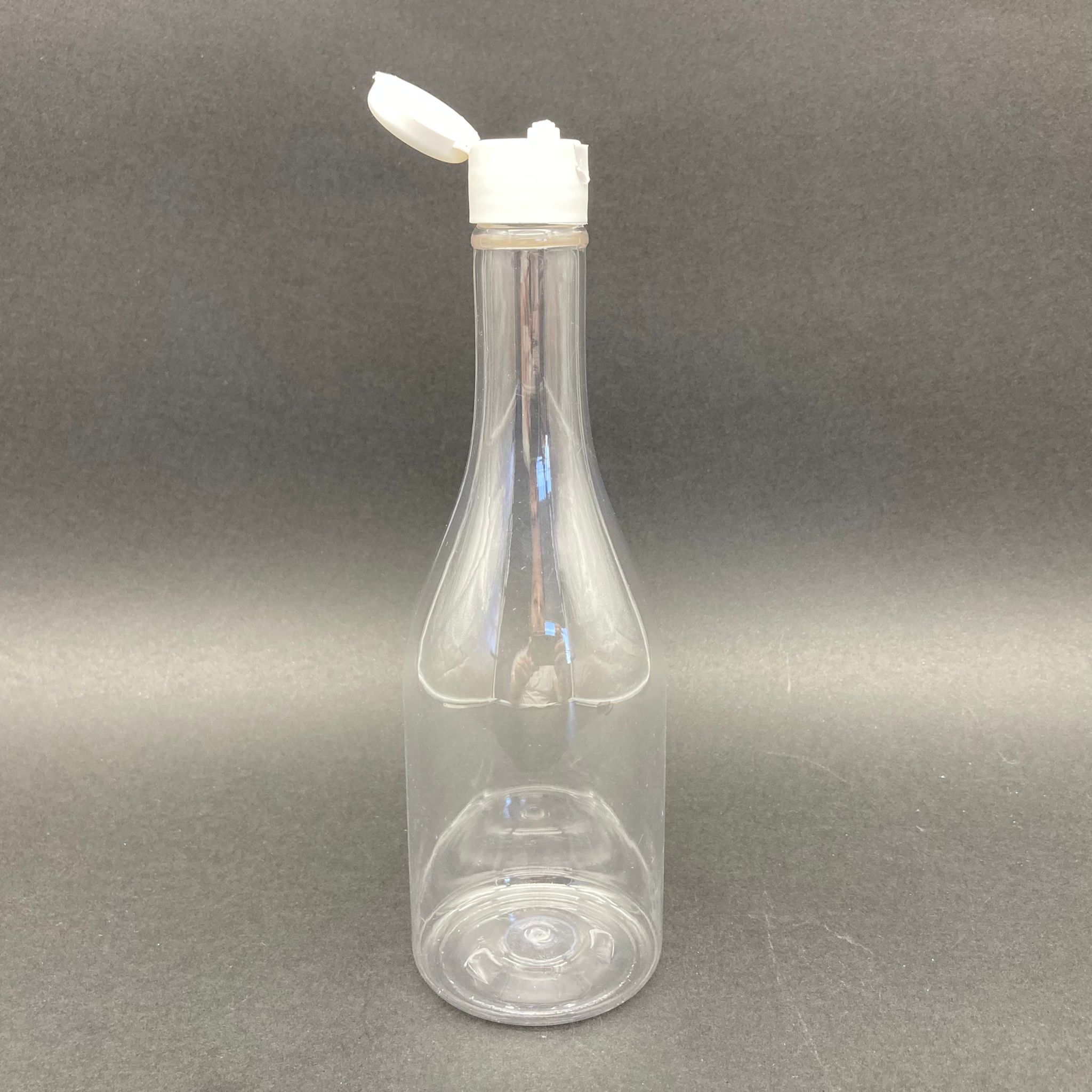 400 Cc Elit Model Pet Şişe - Beyaz Fliptop Akıtıcı Kapaklı  - 400 Ml Akıtıcılı Plastik Şişe