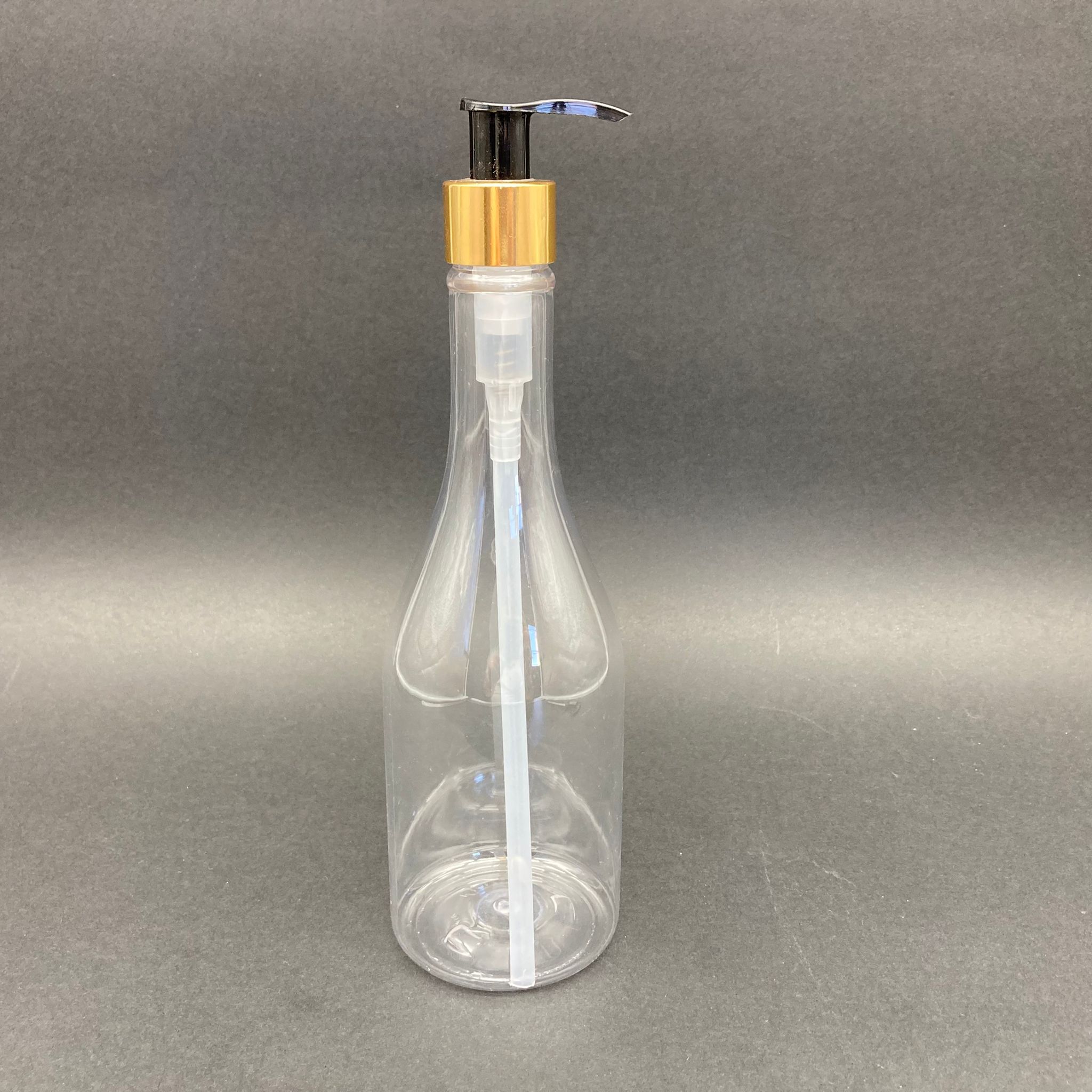 400 Cc Elit Model Pet Şişe - Gold Pompalı - 400 Ml Pompalı Şişe
