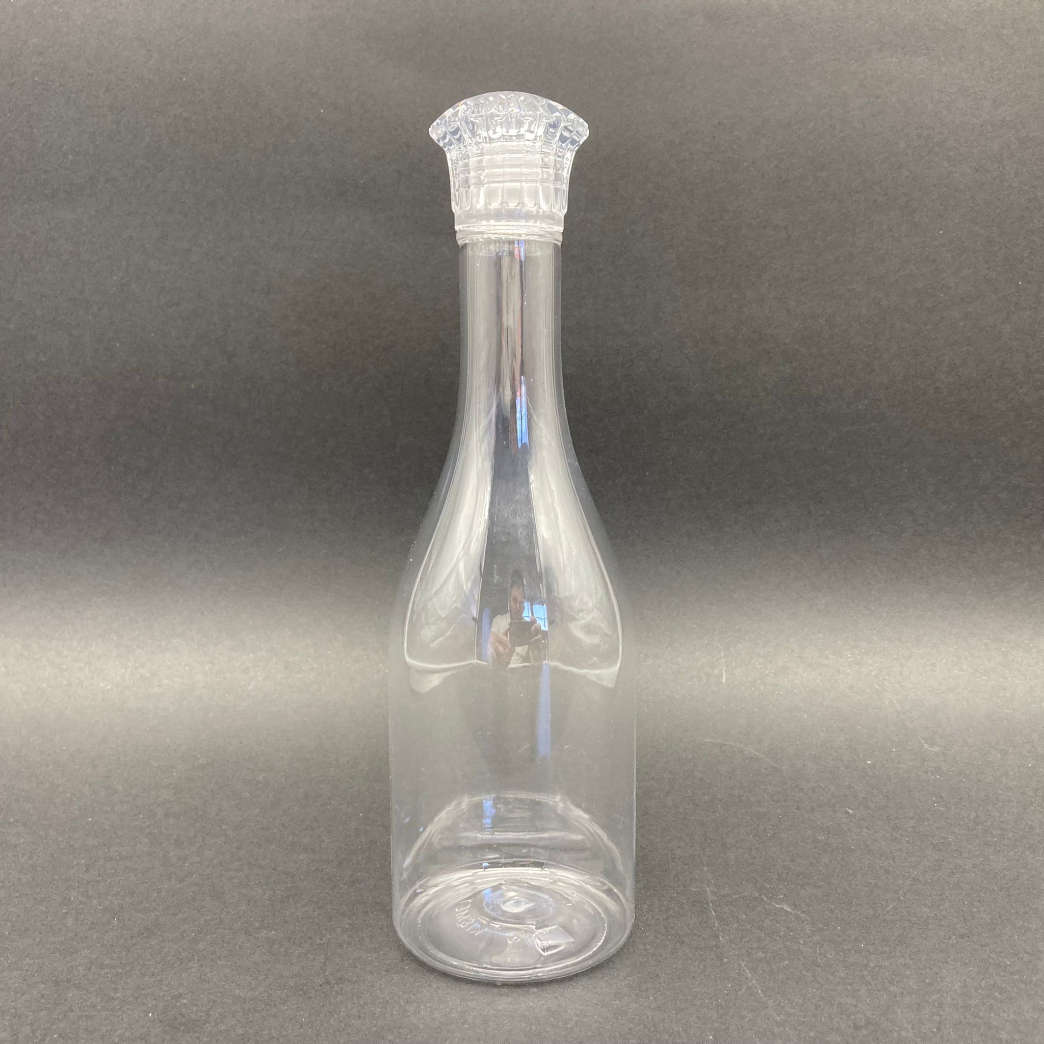 400 Cc Elit Model Pet Şişe - Kristal Kapaklı Tıpalı - 400 Ml Plastik Kolonya Şişesi