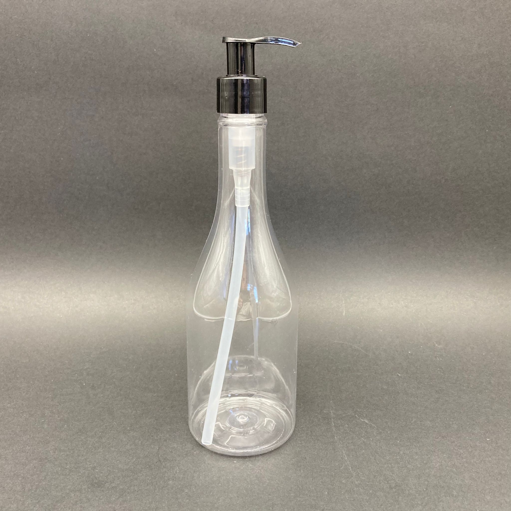 400 Cc Elit Model Pet Şişe - Siyah Pompalı - 400 Ml Pompalı Şişe