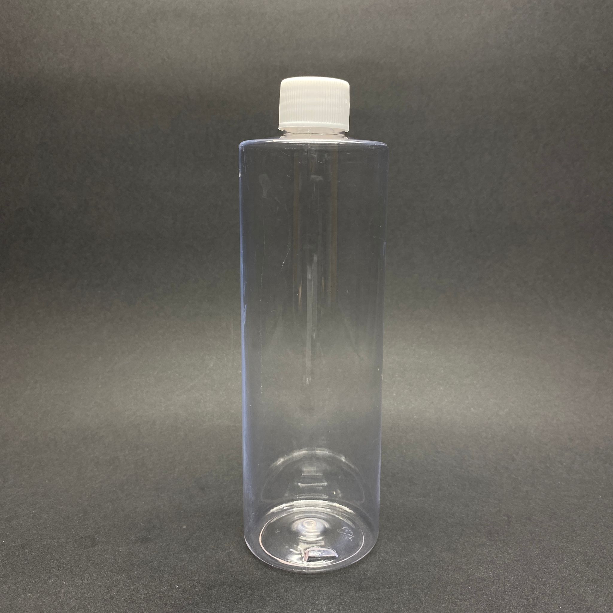 400 Cc Küt Boyunlu Silindir Pet Şişe (30 Gr) - Beyaz Contalı Kapaklı - 400 Ml Plastik Şişe - Şeffaf