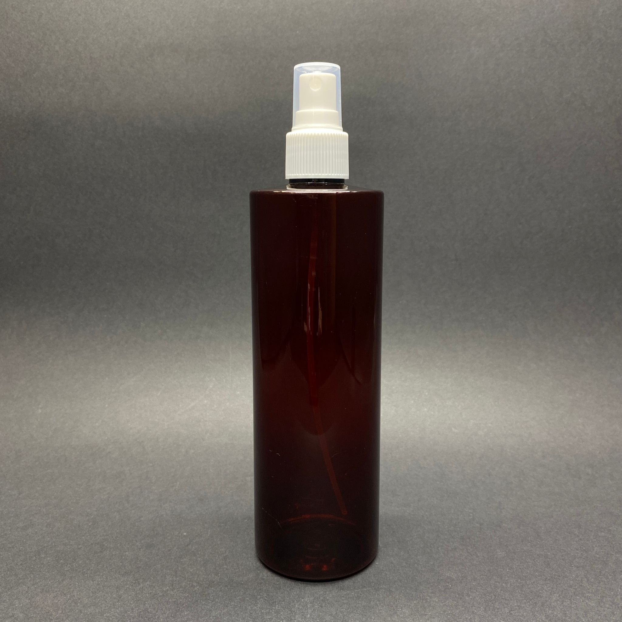 400 Cc Küt Boyunlu Silindir Pet Şişe (30 Gr) - Beyaz Parmak Spreyli Takım  - 400 Ml Plastik Şişe - Amber