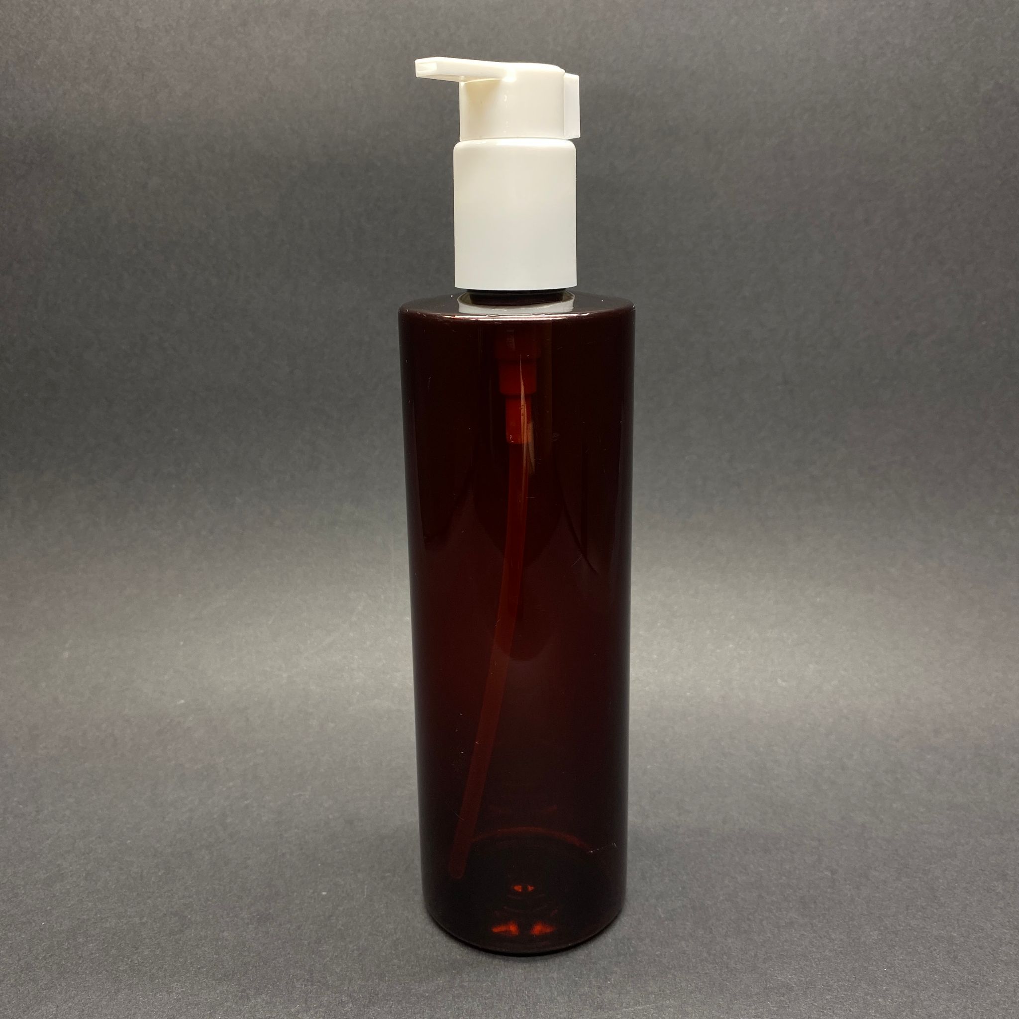 400 Cc Küt Boyunlu Silindir Pet Şişe (30 Gr) - Beyaz Xavıer Pompalı - Serum, Losyon, Krem Pompalı Pompalı - 400 Ml Plastik Şişe - Amber