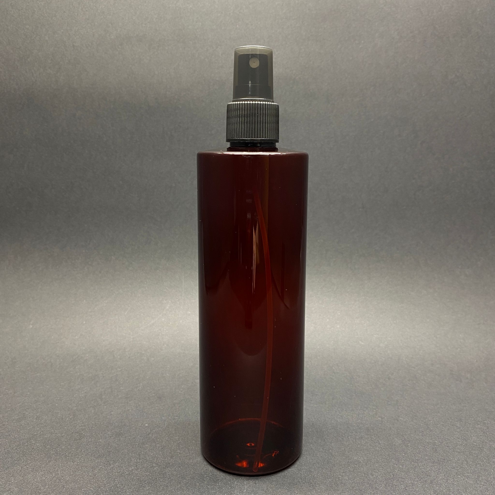 400 Cc Küt Boyunlu Silindir Pet Şişe (30 Gr) - Siyah Parmak Spreyli Takım  - 400 Ml Plastik Şişe - Amber