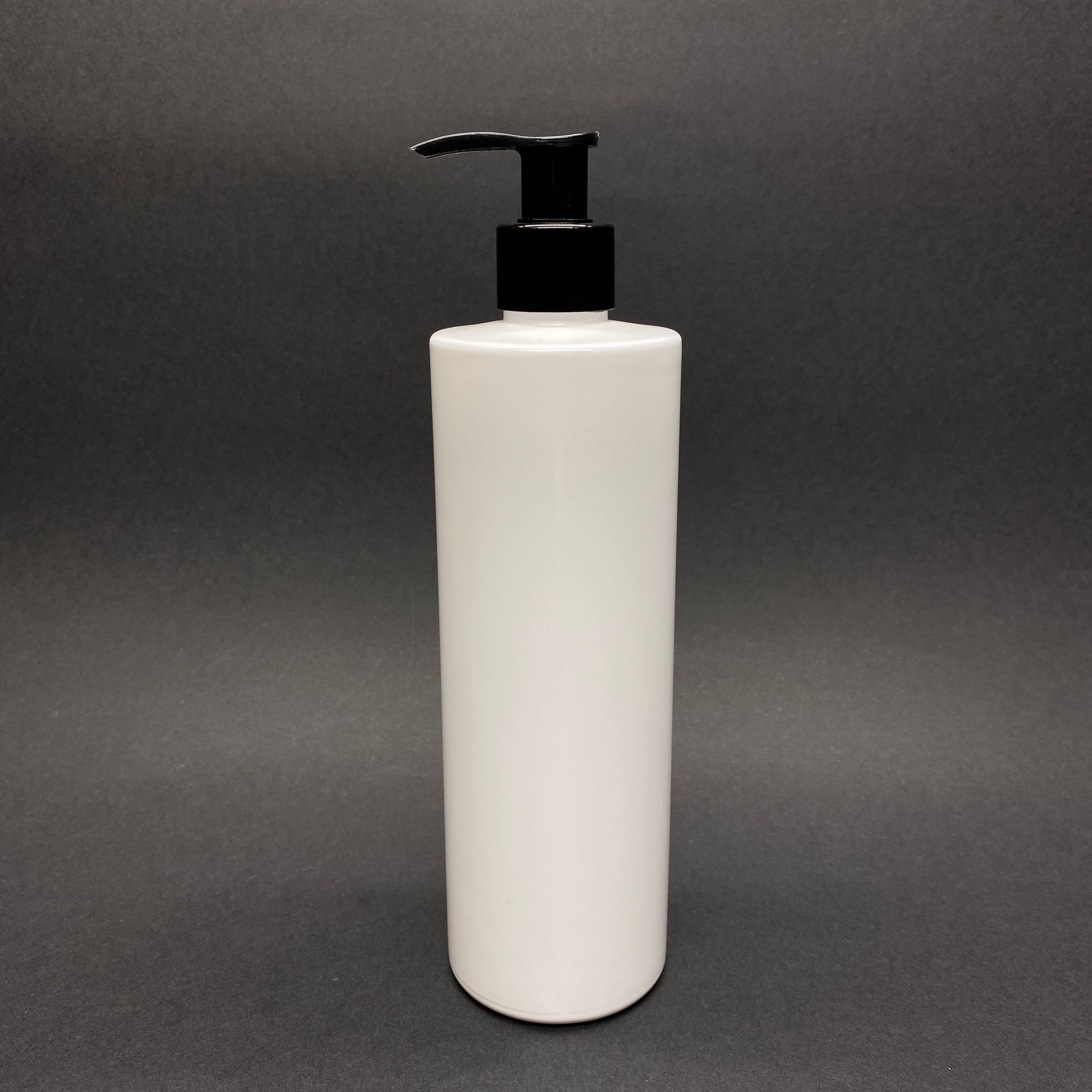 400 Cc Küt Boyunlu Silindir Pet Şişe (30 Gr) - Siyah Sıvı Sabun Pompalı - 400 Ml Plastik Şişe - Beyaz