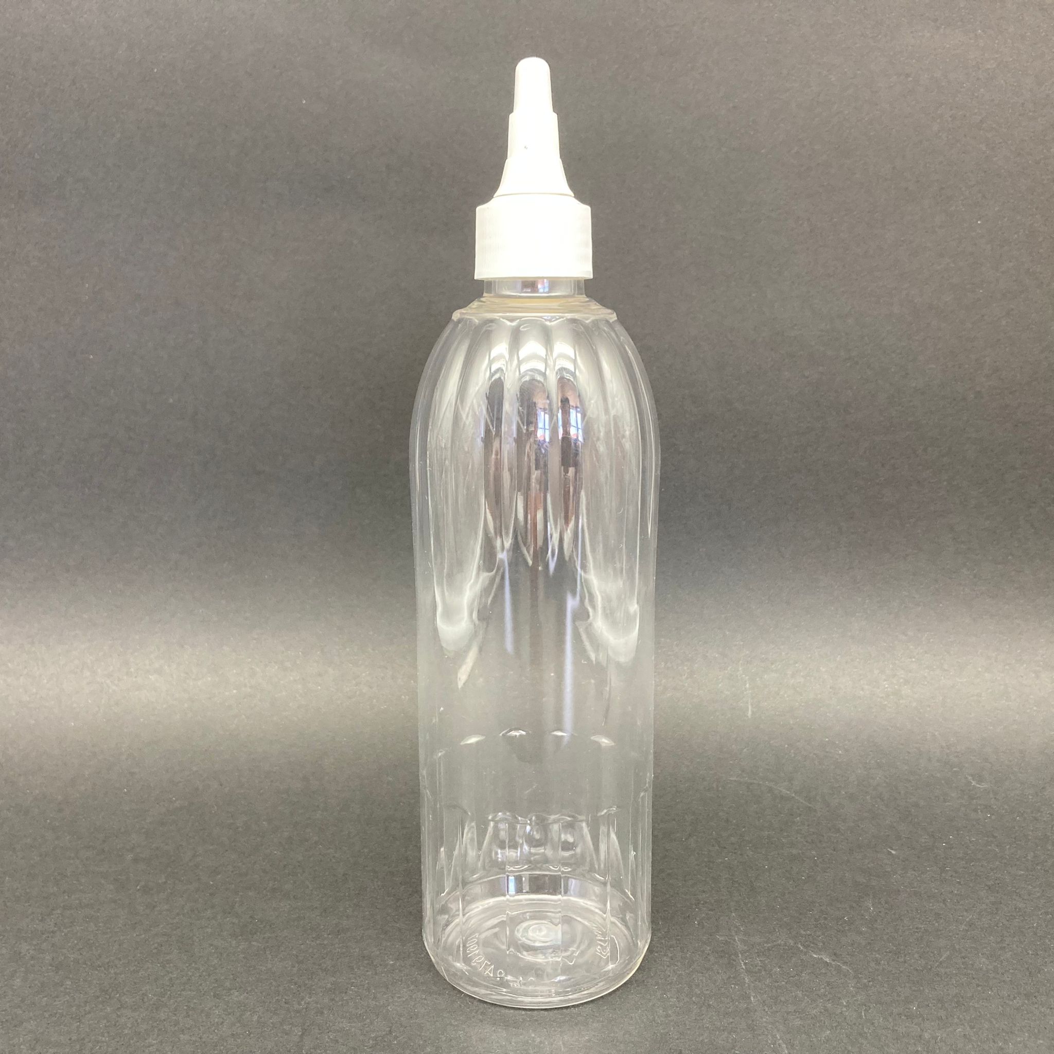 400 Cc Mandalina Model Pet Şişe - Beyaz Asansör Kapaklı - 400 Ml Akıtıcılı Plastik Şişe