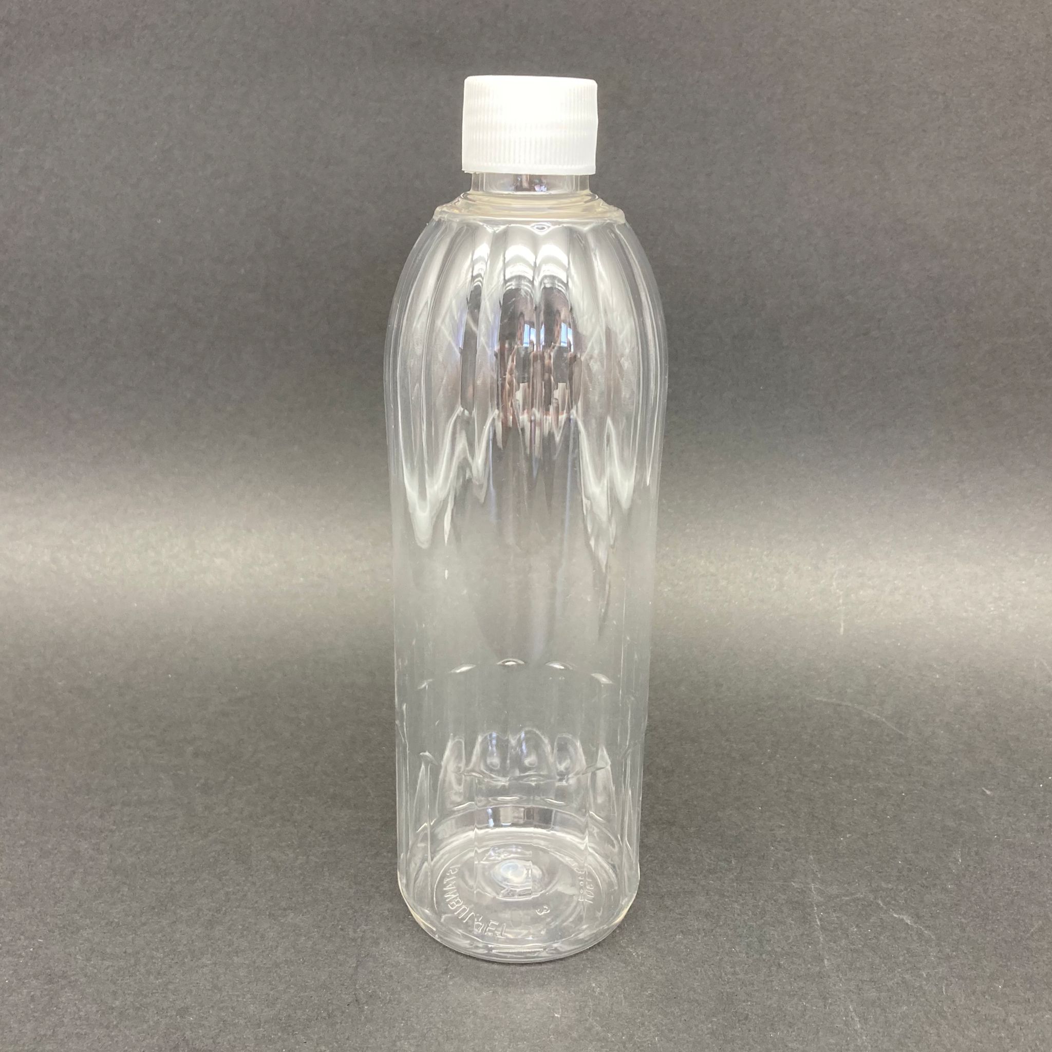 400 Cc Mandalina Model Pet Şişe - Beyaz Kapaklı - 400 Ml Kapaklı Plastik Şişe