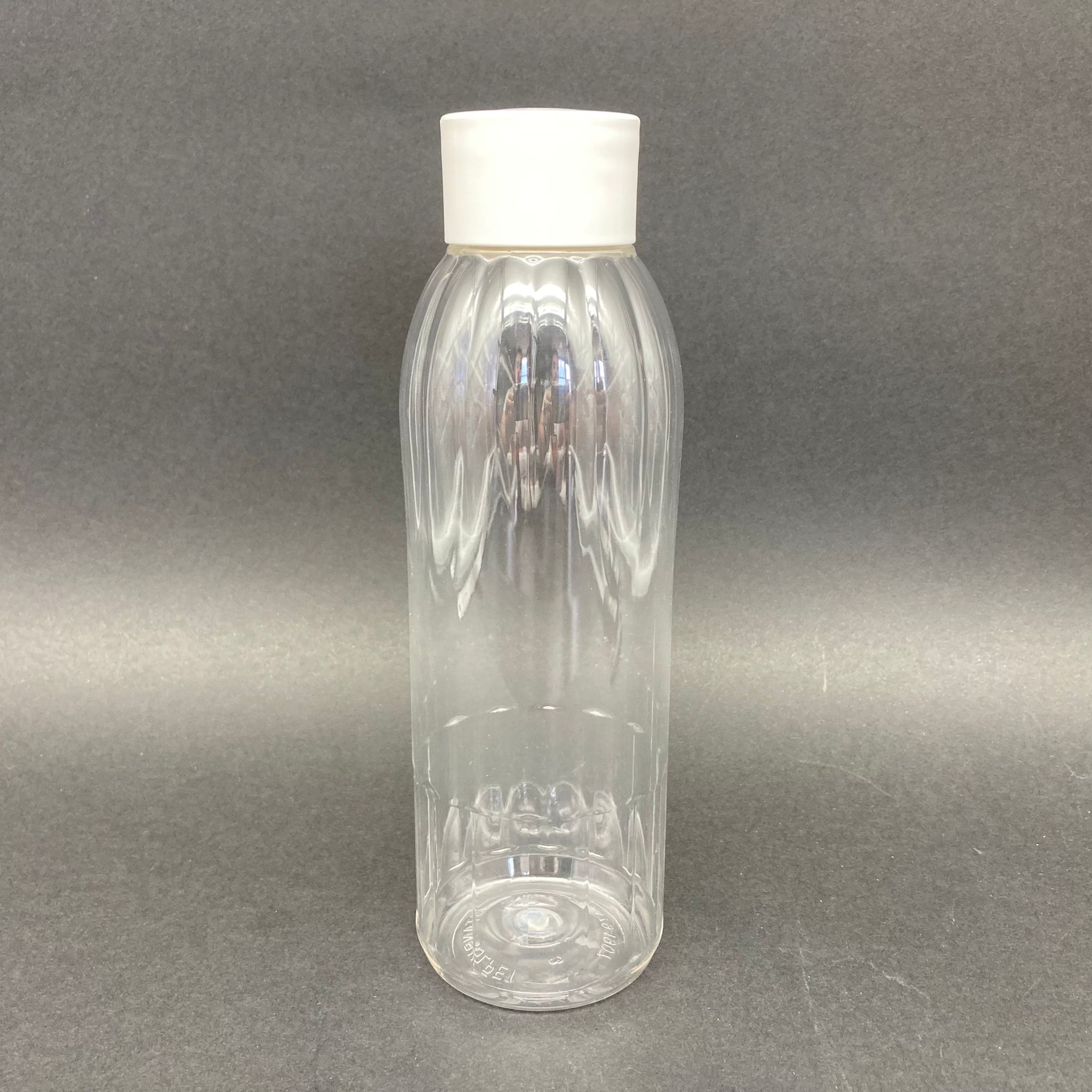 400 Cc Mandalina Model Pet Şişe - Beyaz Kolonya Kapaklı Tıpalı - 400 Ml Plastik Kolonya Şişesi