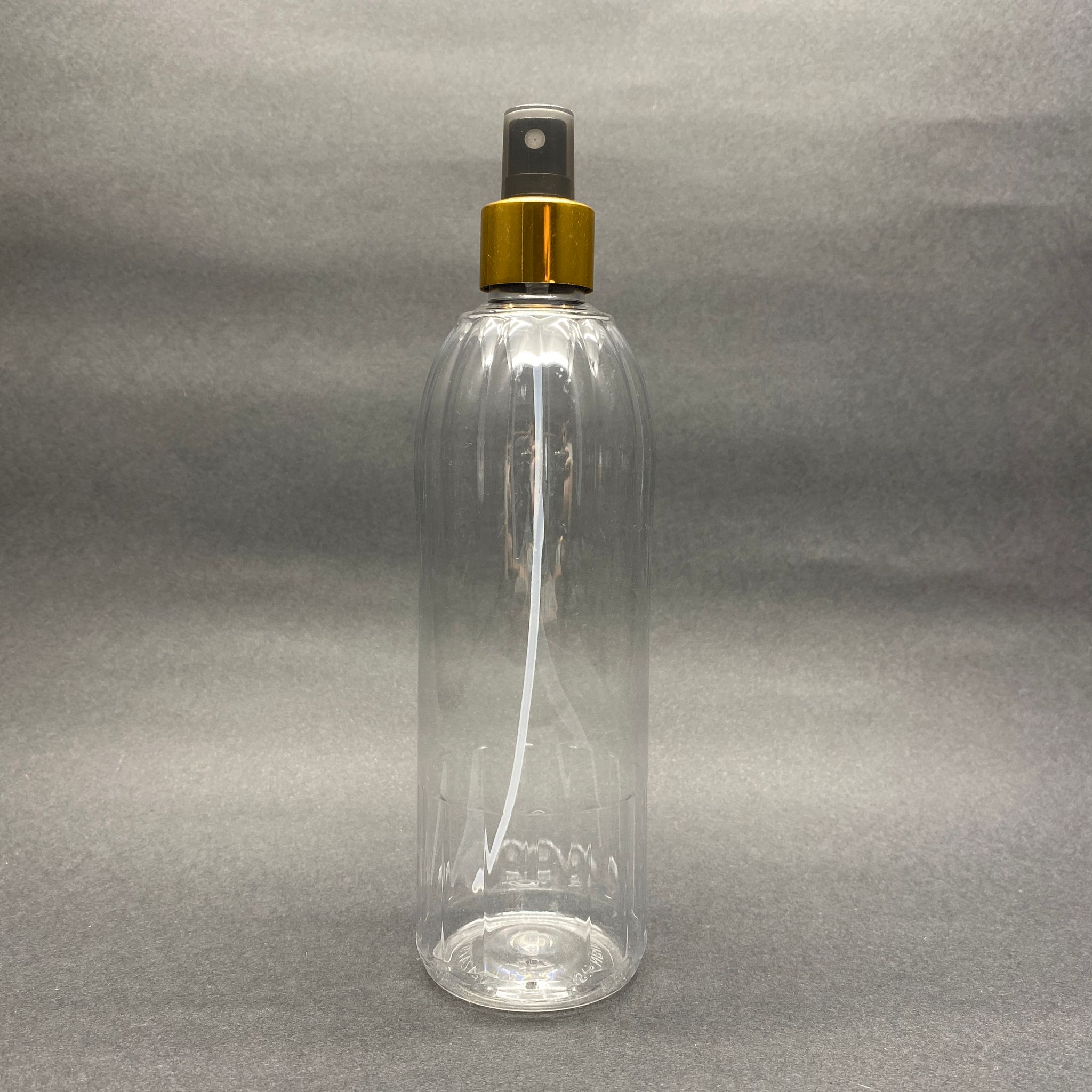 400 Cc Mandalina Model Pet Şişe - Gold Spreyli - 400 Ml Plastik Spreyli Şişe