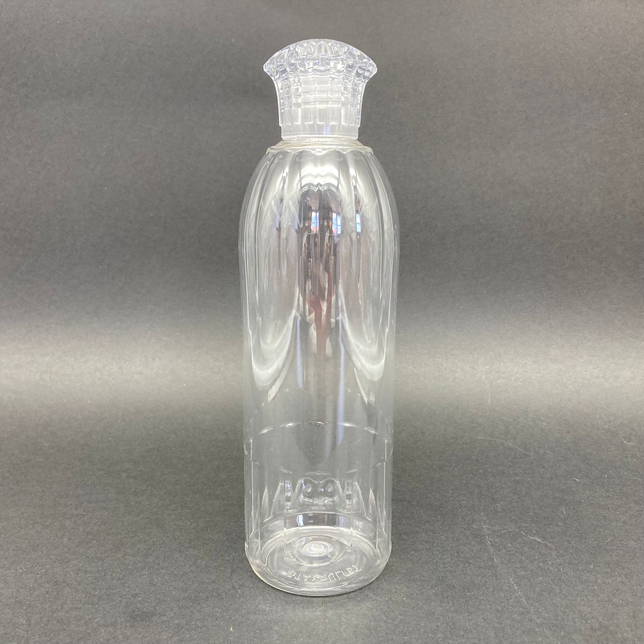400 Cc Mandalina Model Pet Şişe - Kristal Kapaklı Tıpalı - 400 Ml Plastik Kolonya Şişesi