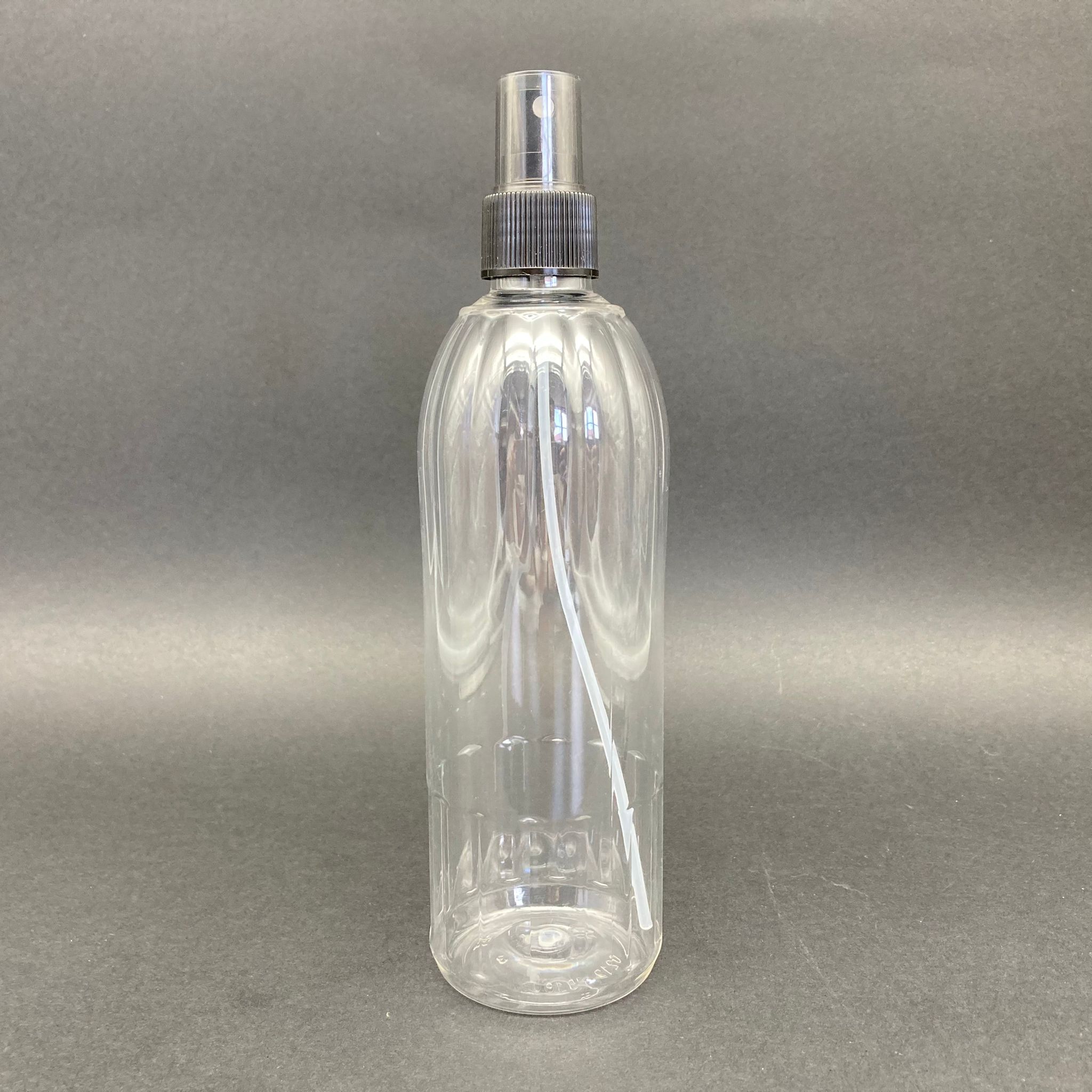 400 Cc Mandalina Model Pet Şişe -Siyah Spreyli - 400 Ml Plastik Spreyli Şişe