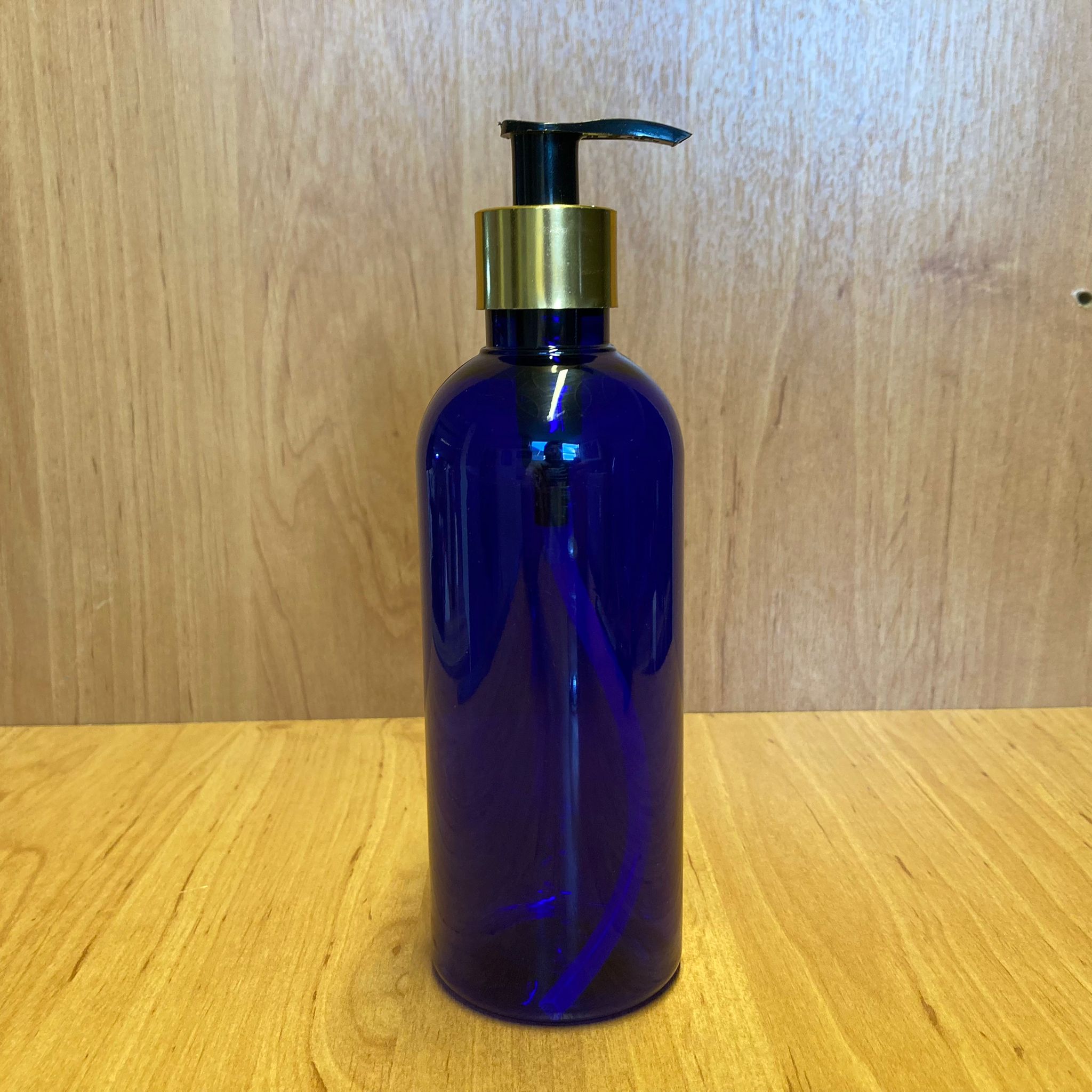 400 Cc Mavi Plastik Şişe - Gold Pompalı - 400 Ml Mavi Boş Plastik Şişe
