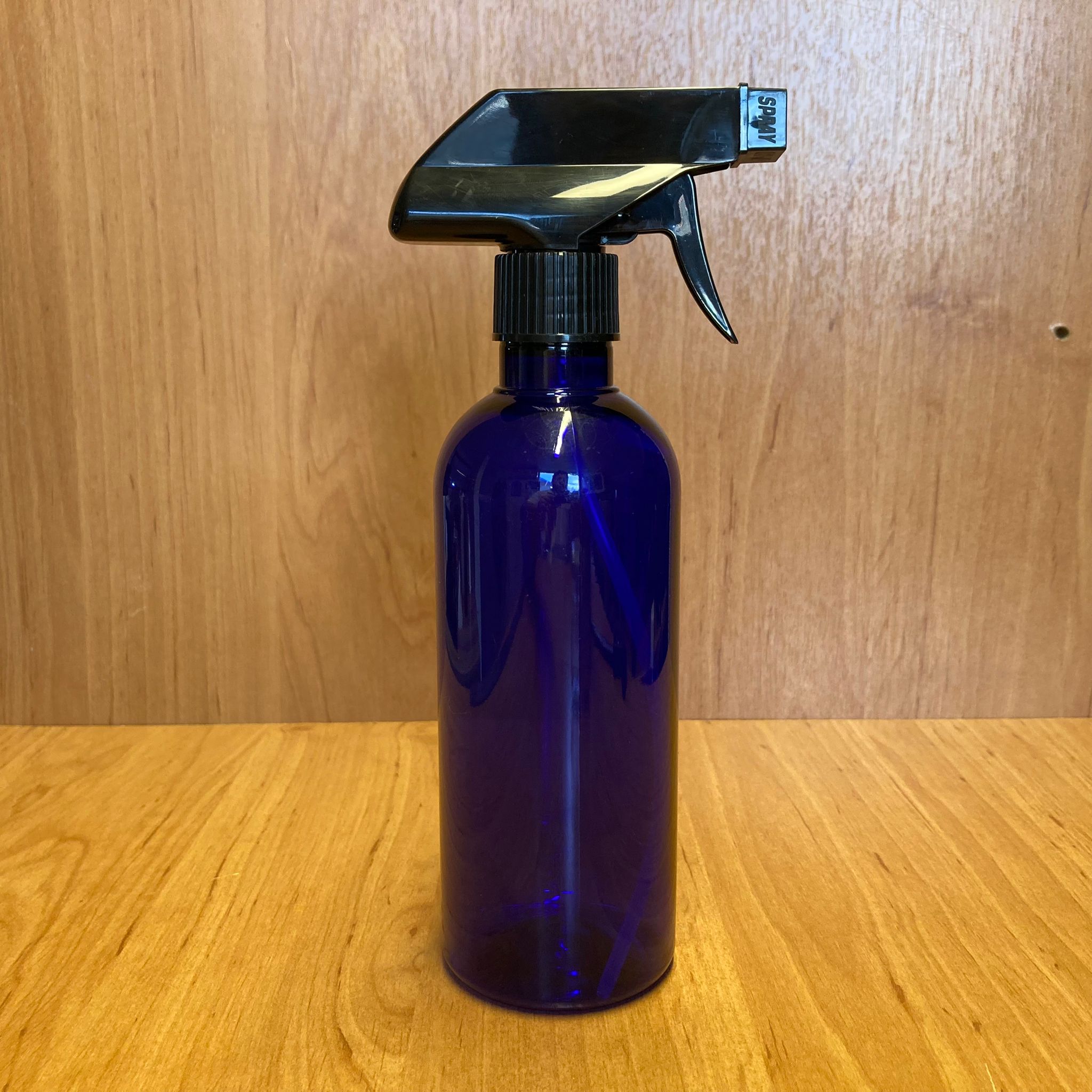 400 Cc Mavi Plastik Şişe - Siyah Tetik Spreyli - 400 Ml Mavi Boş Plastik Şişe
