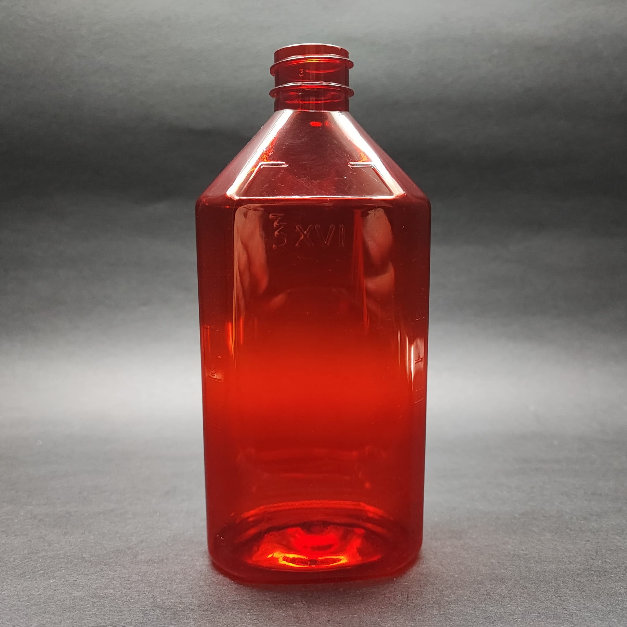 400 Cc Ölçekli Pet Şişe - 28 Ağız - 400 Ml Ve Oz Ölçülü Kırmızı Pet Şişe