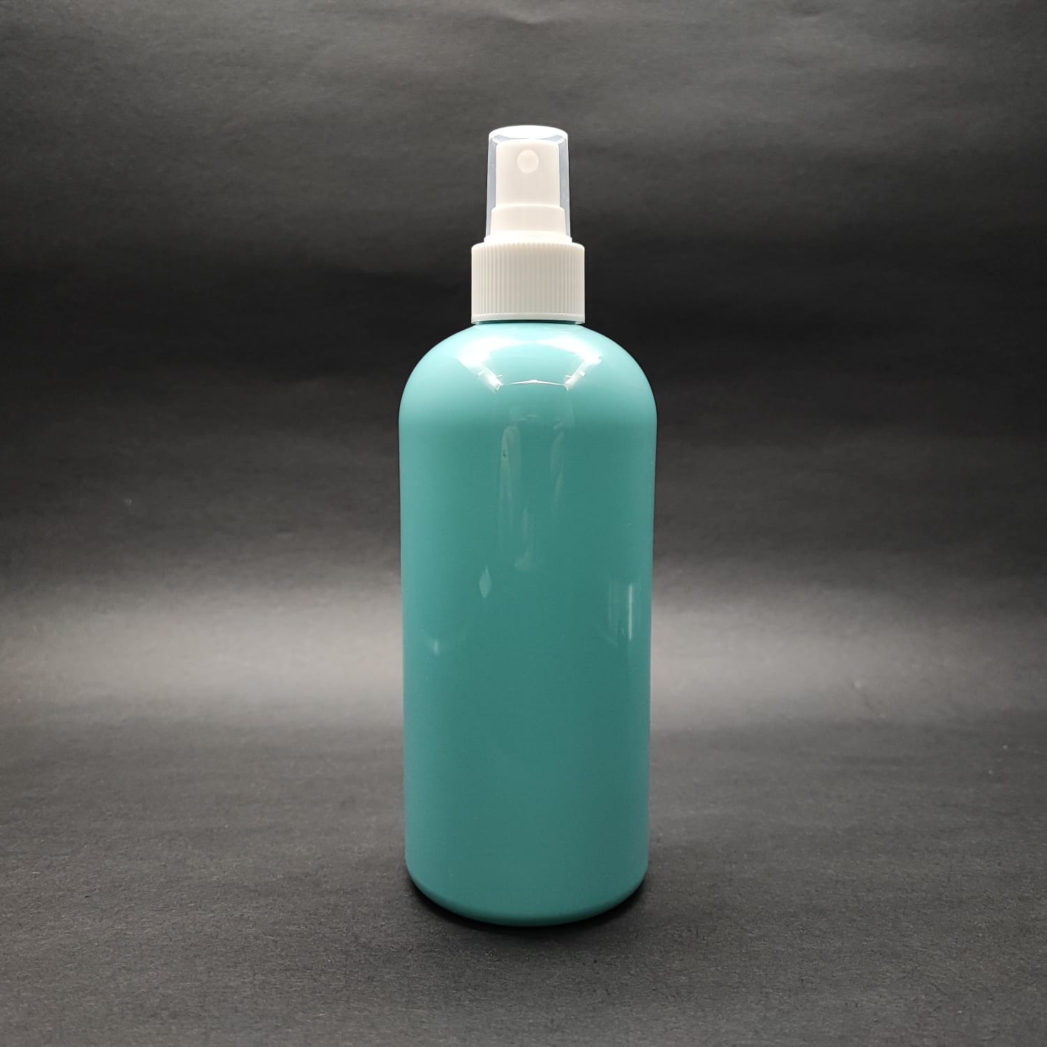 400 Cc Oval Boyunlu Silindir Pet Şişe (30 Gr) - Beyaz Spreyli - 400 Ml Plastik Şişe - Turkuaz