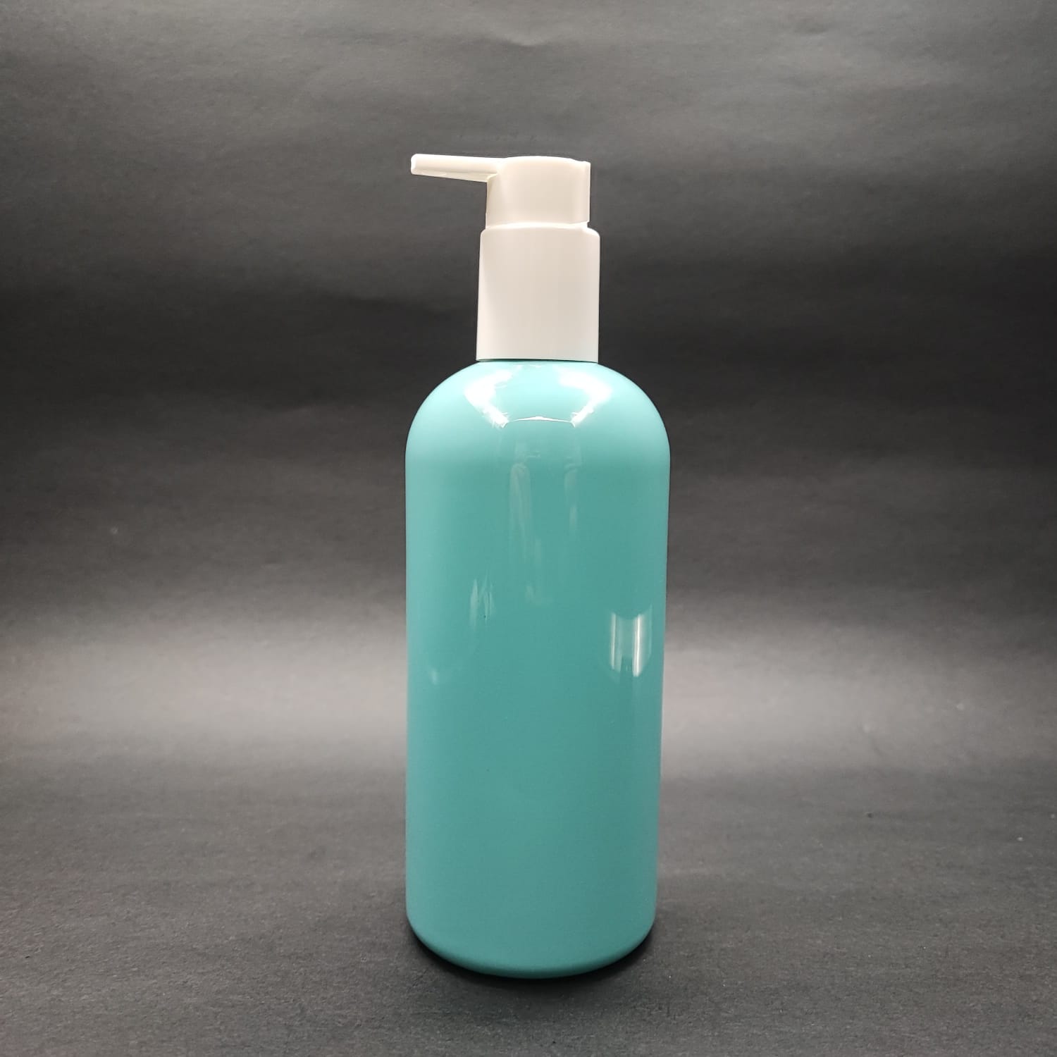 400 Cc Oval Boyunlu Silindir Pet Şişe (30 Gr) - Beyaz Xavier Losyon Pompalı - 400 Ml Plastik Şişe - Turkuaz