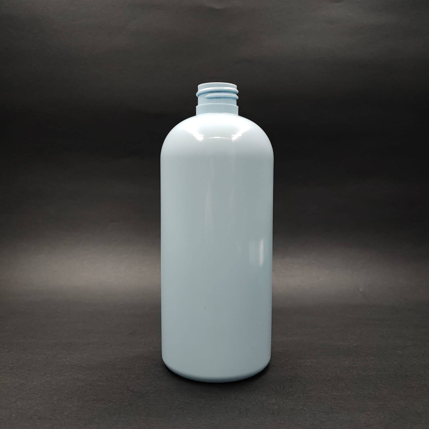 400 Cc Oval Boyunlu Silindir Pet Şişe (30 Gr) - Kapaksız 24 Ağız - 400 Ml Plastik Şişe - Bebek Mavisi