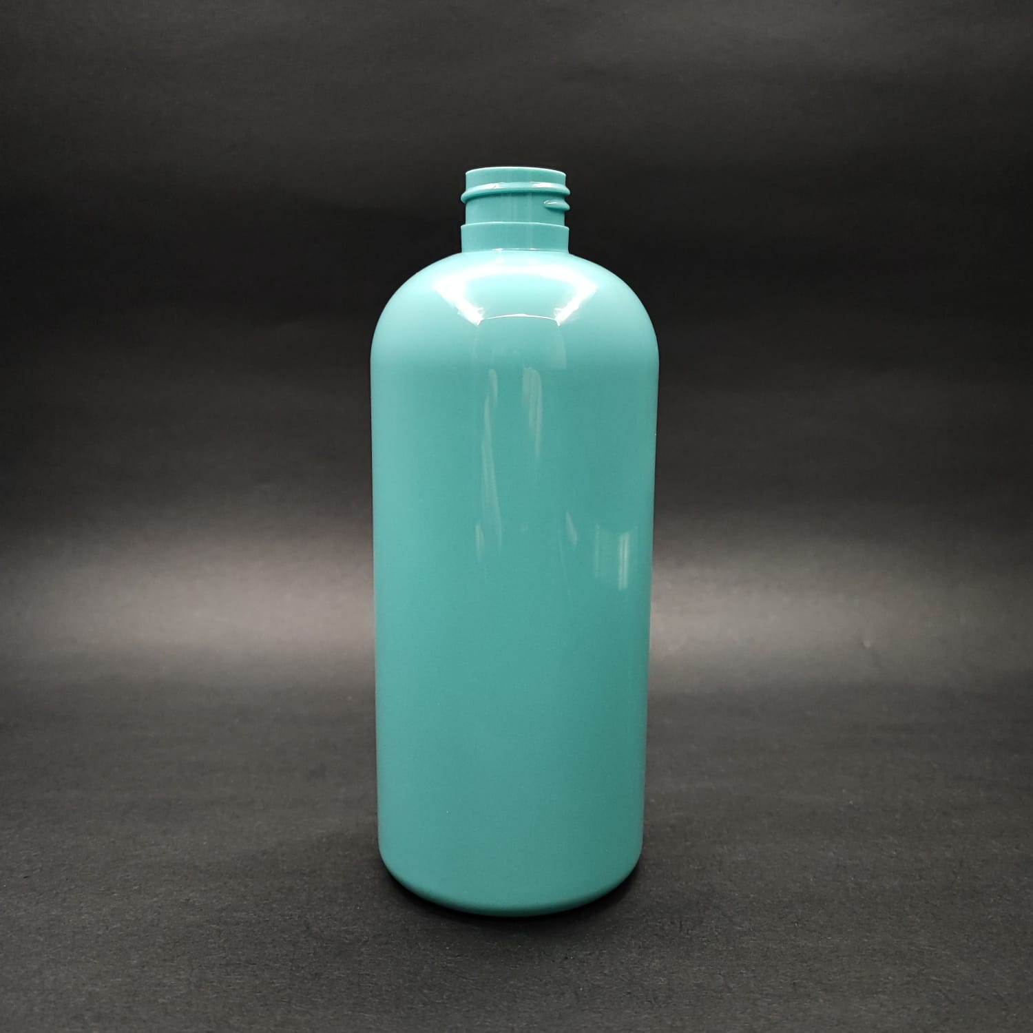 400 Cc Oval Boyunlu Silindir Pet Şişe (30 Gr) - Kapaksız 24 Ağız - 400 Ml Plastik Şişe - Turkuaz