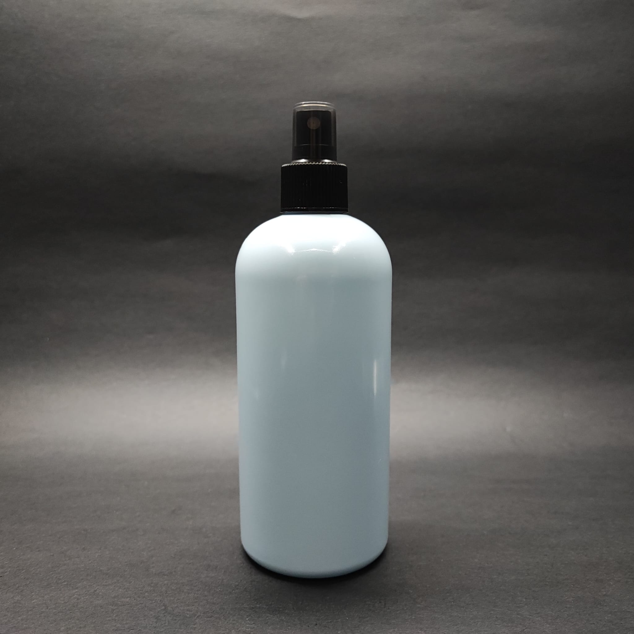 400 Cc Oval Boyunlu Silindir Pet Şişe (30 Gr) - Siyah Spreyli - 400 Ml Plastik Şişe - Bebek Mavisi