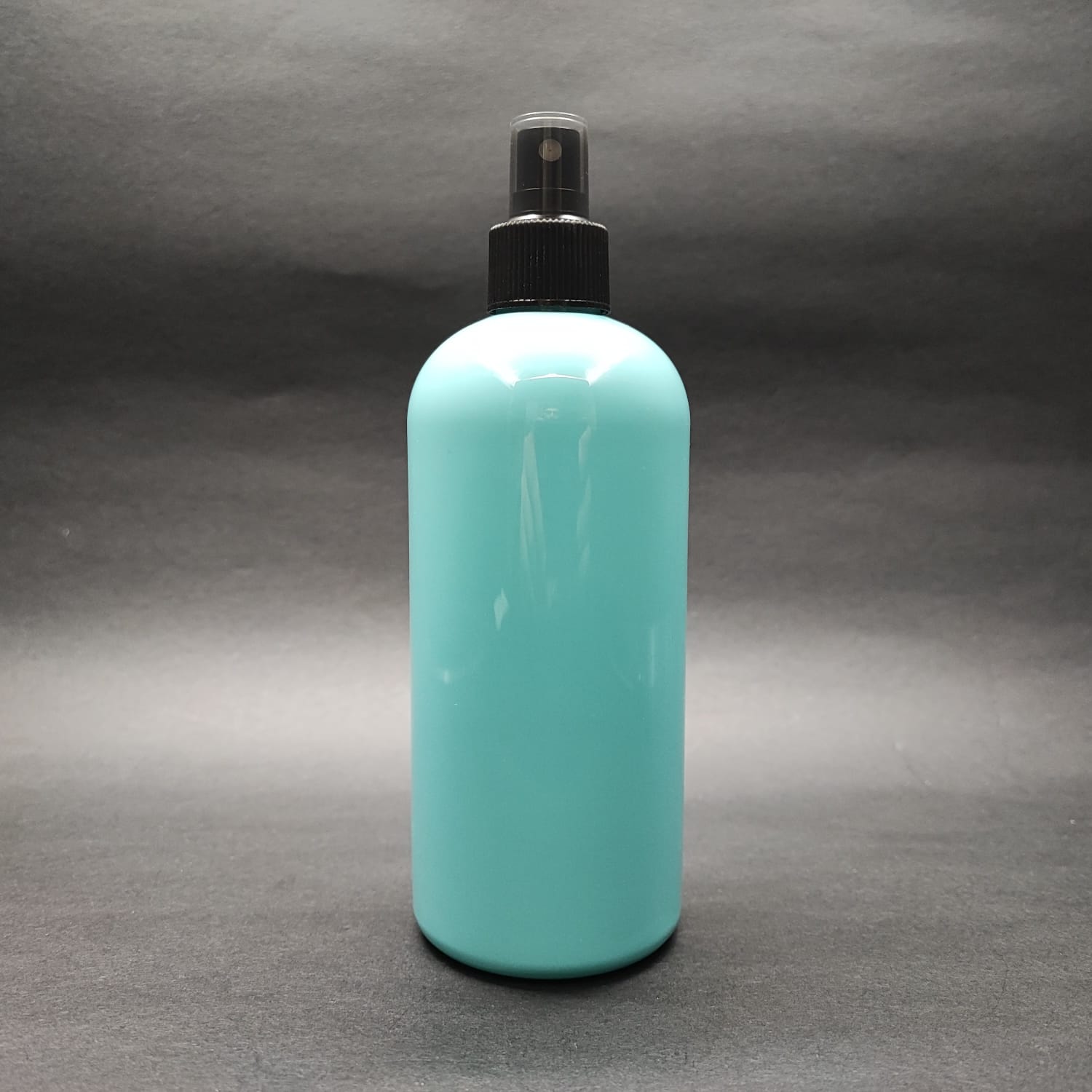 400 Cc Oval Boyunlu Silindir Pet Şişe (30 Gr) - Siyah Spreyli - 400 Ml Plastik Şişe - Turkuaz