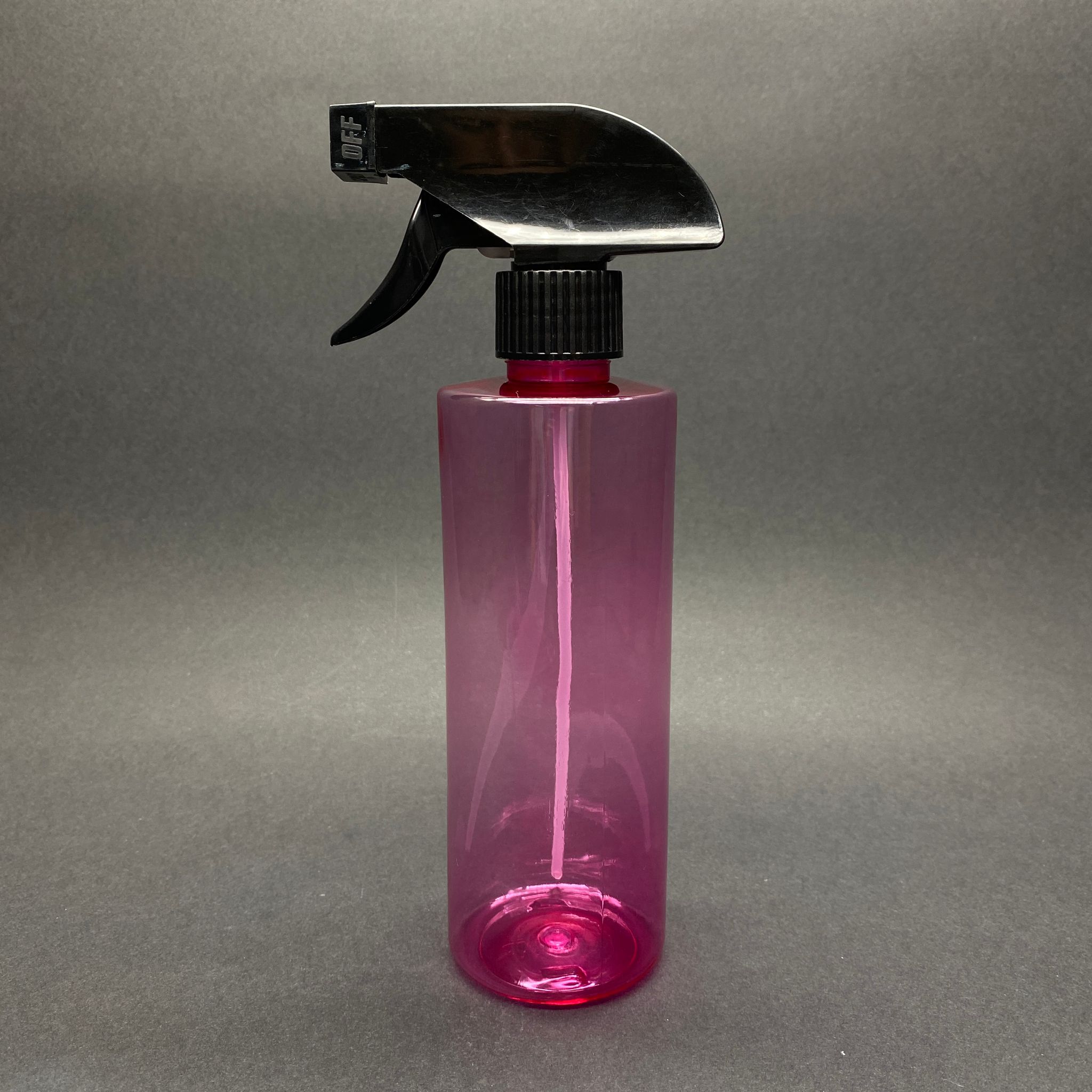 400 Cc Pembe Pet Şişe - Siyah Tetik Spreyli - 400 Ml Kalın Plastik Spreyli Şişe