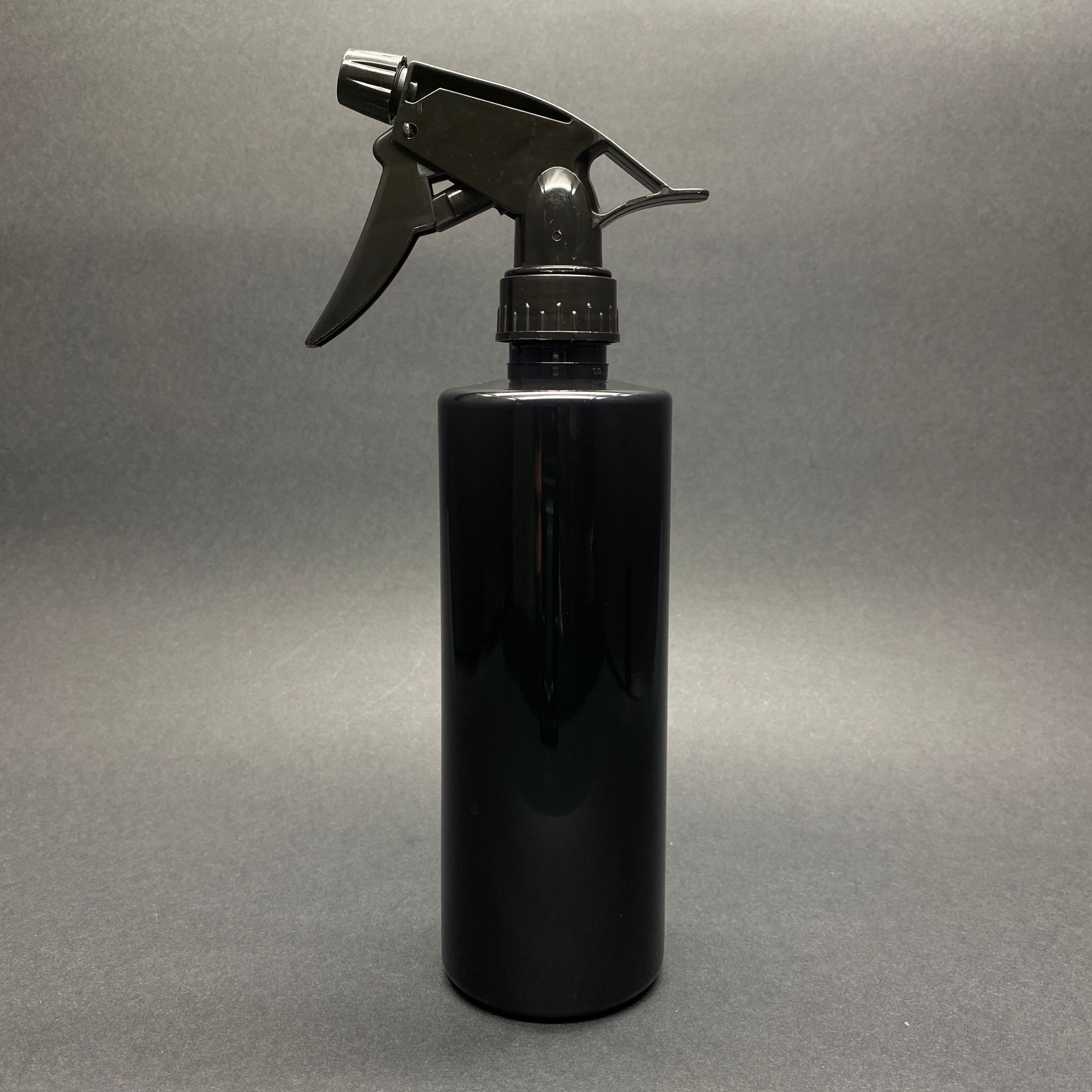 400 Cc Pet Oto Temizlik Şişesi (Siyah) - Dozajlı Kimyasala Dayanıklı Triger Spreyli  - 400 Ml Boş Spreyli Plastik Şişe