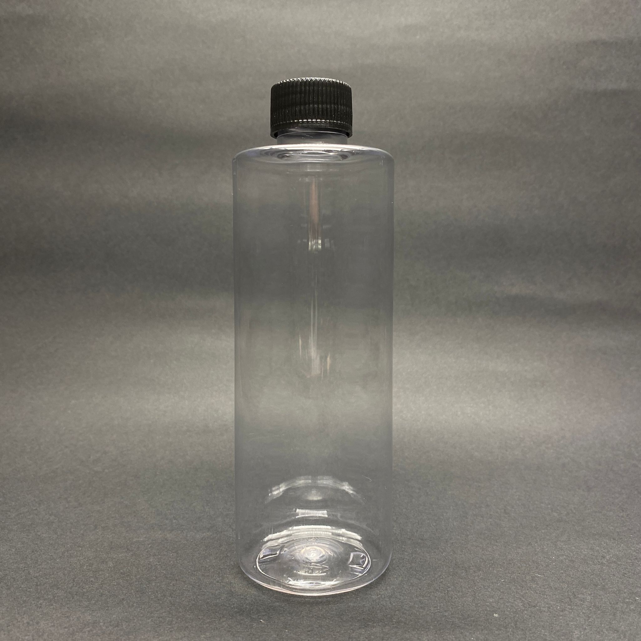 400 Cc Şeffaf Pet Şişe - Siyah Contalı Kapaklı - 400 Ml Kalın Plastik Şişe