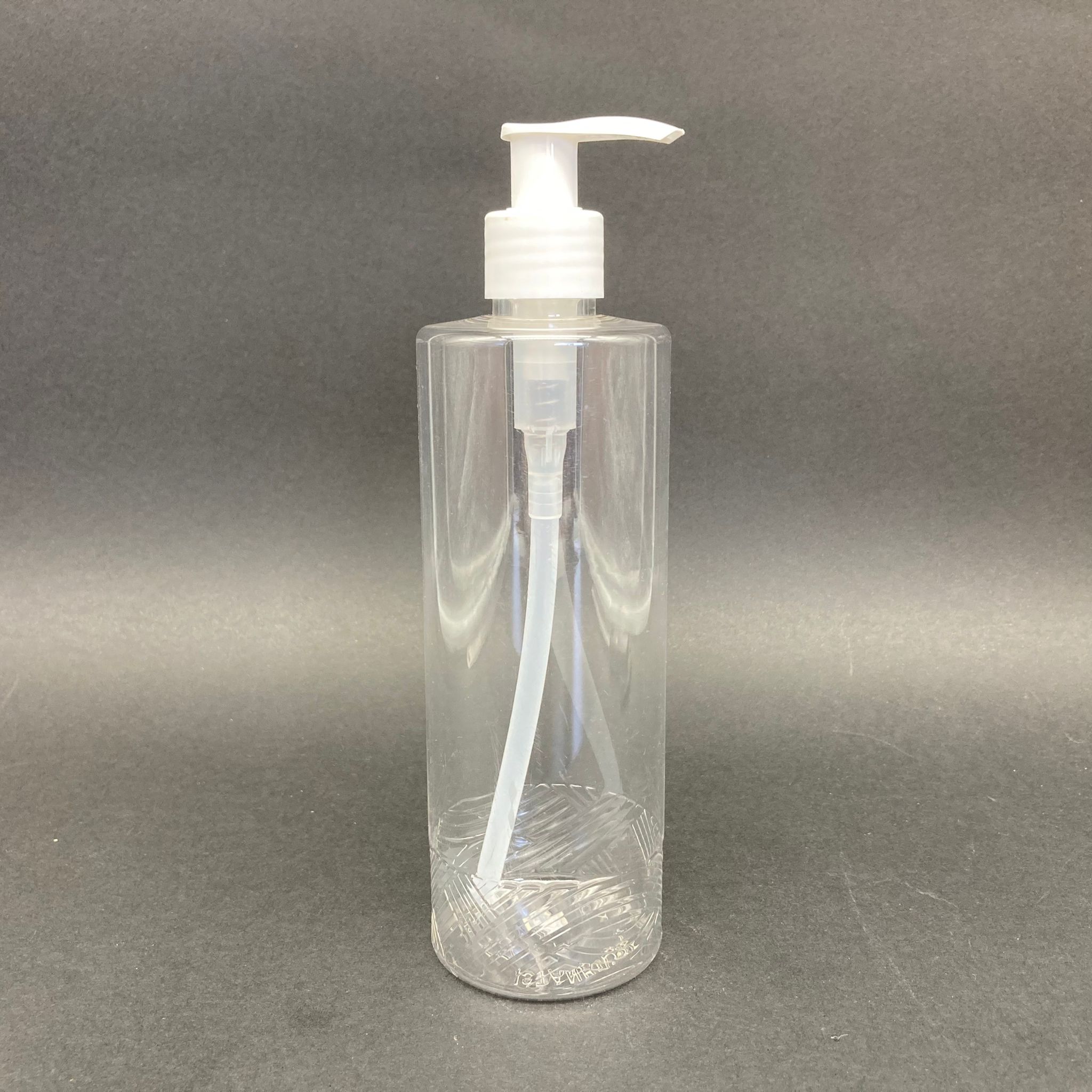 400 Cc Silindir Kısa Model Pet Şişe - Beyaz Pompalı  - 400 Ml Plastik Pompalı Şişe