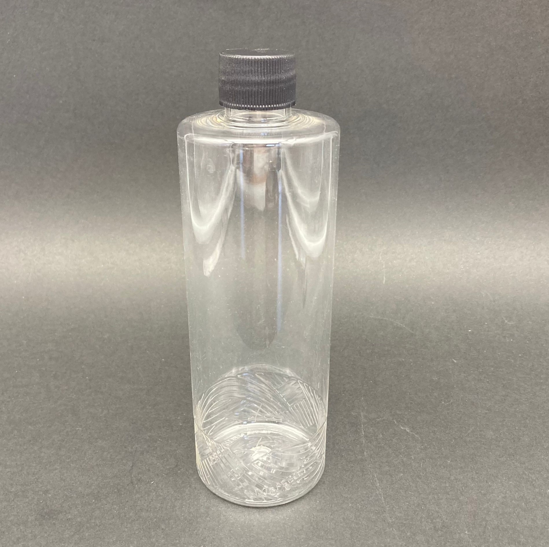 400 Cc Silindir Kısa Model Pet Şişe - Siyah Kapaklı - 400 Ml Kapaklı Plastik Şişe