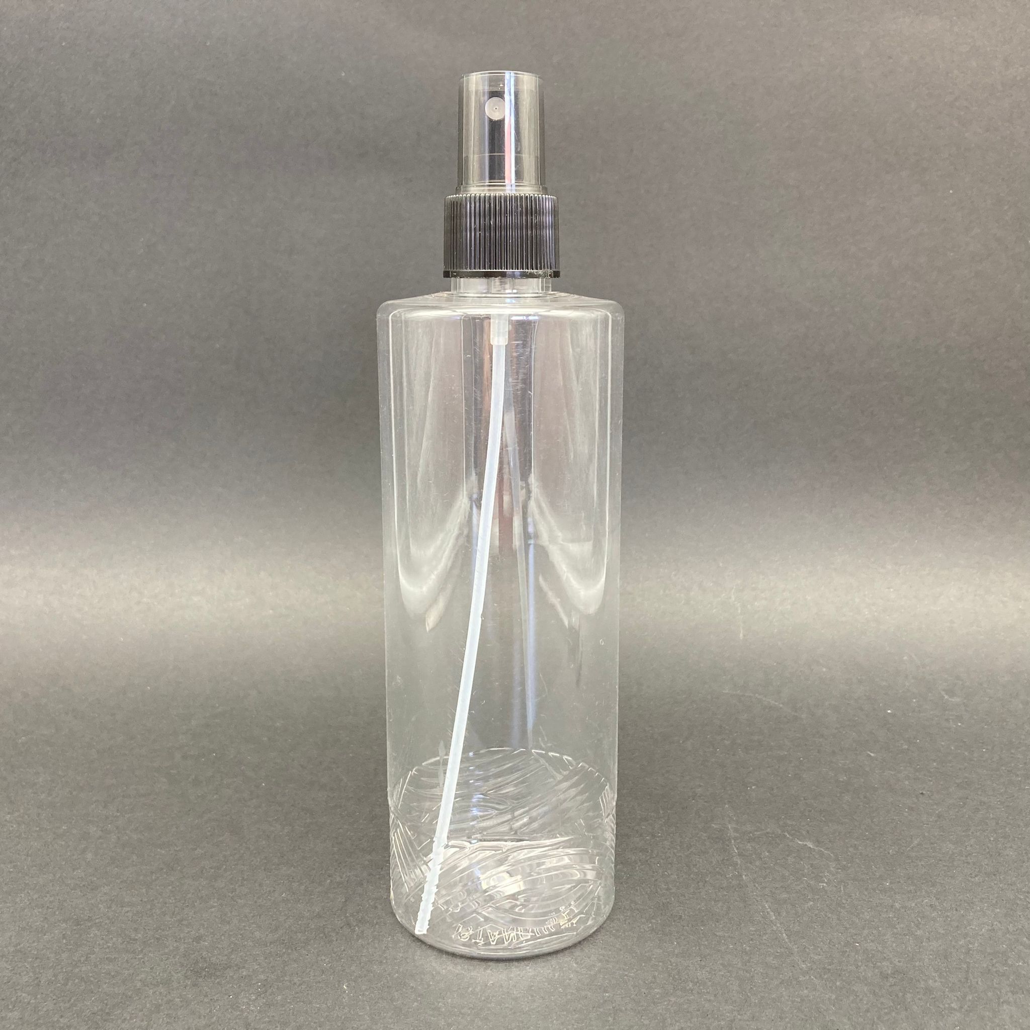 400 Cc Silindir Kısa Model Pet Şişe -Siyah Spreyli - 400 Ml Plastik Spreyli Şişe