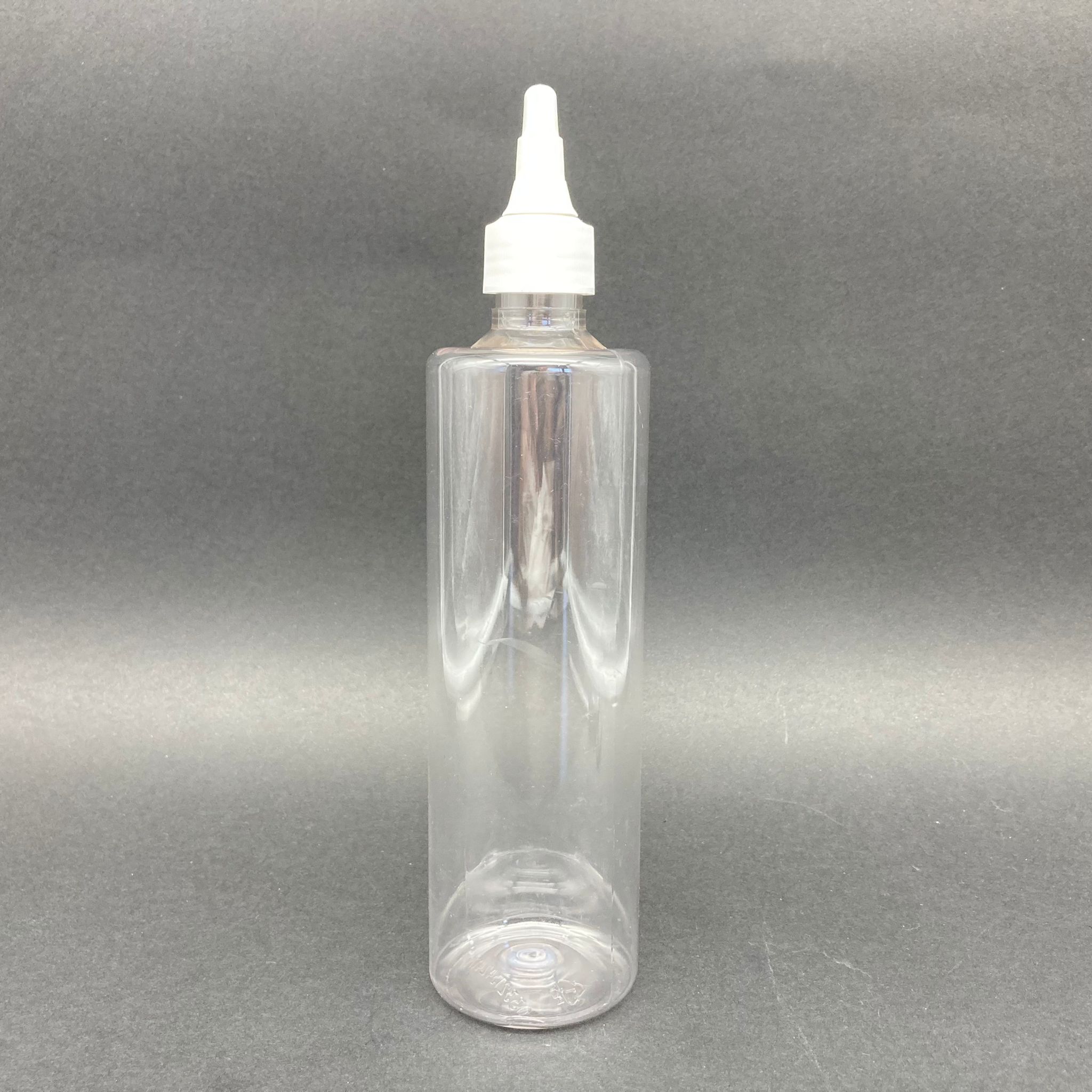 400 Cc Silindir Uzun Model Pet Şişe - Beyaz Asansör Kapaklı - 400 Ml Akıtıcılı Plastik Şişe