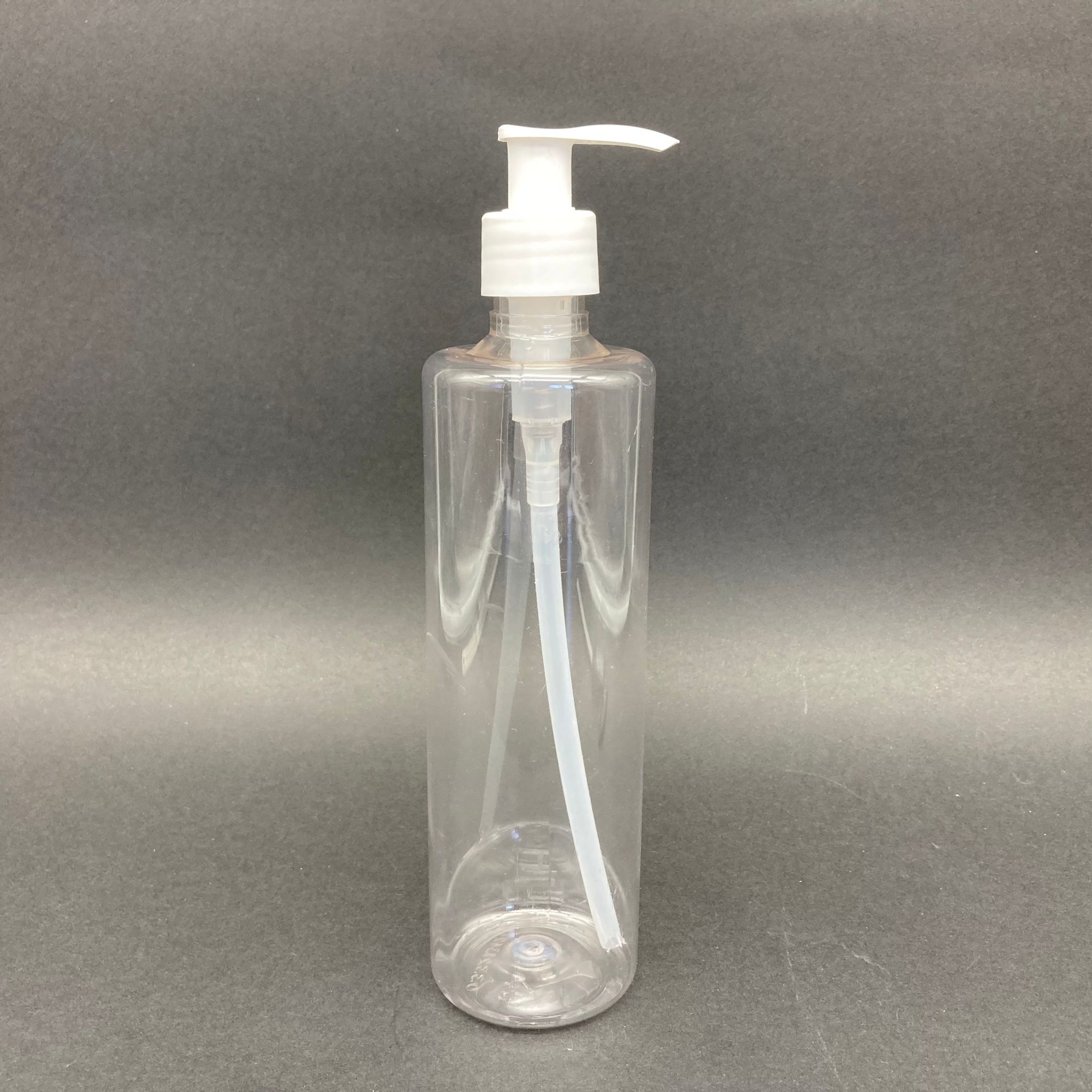 400 Cc Silindir Uzun Model Pet Şişe - Beyaz Pompalı - 400 Ml Pompalı Şişe