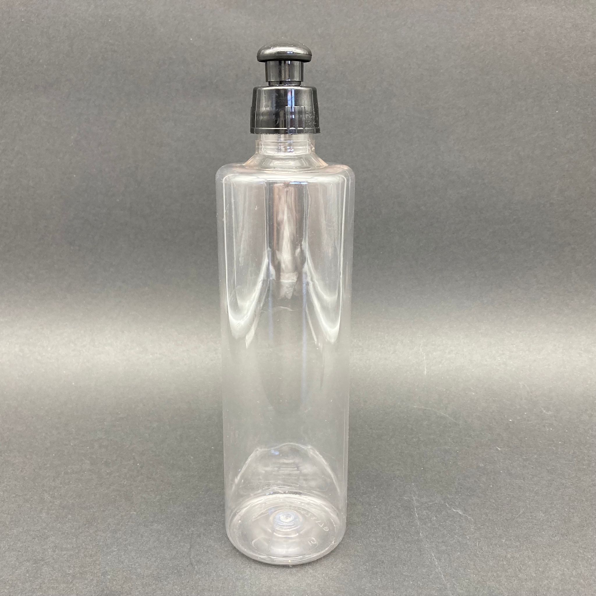 400 Cc Silindir Uzun Model Pet Şişe - Push-Pull Akıtıcı Kapaklı - 400 Ml Akıtıcılı Plastik Şişe