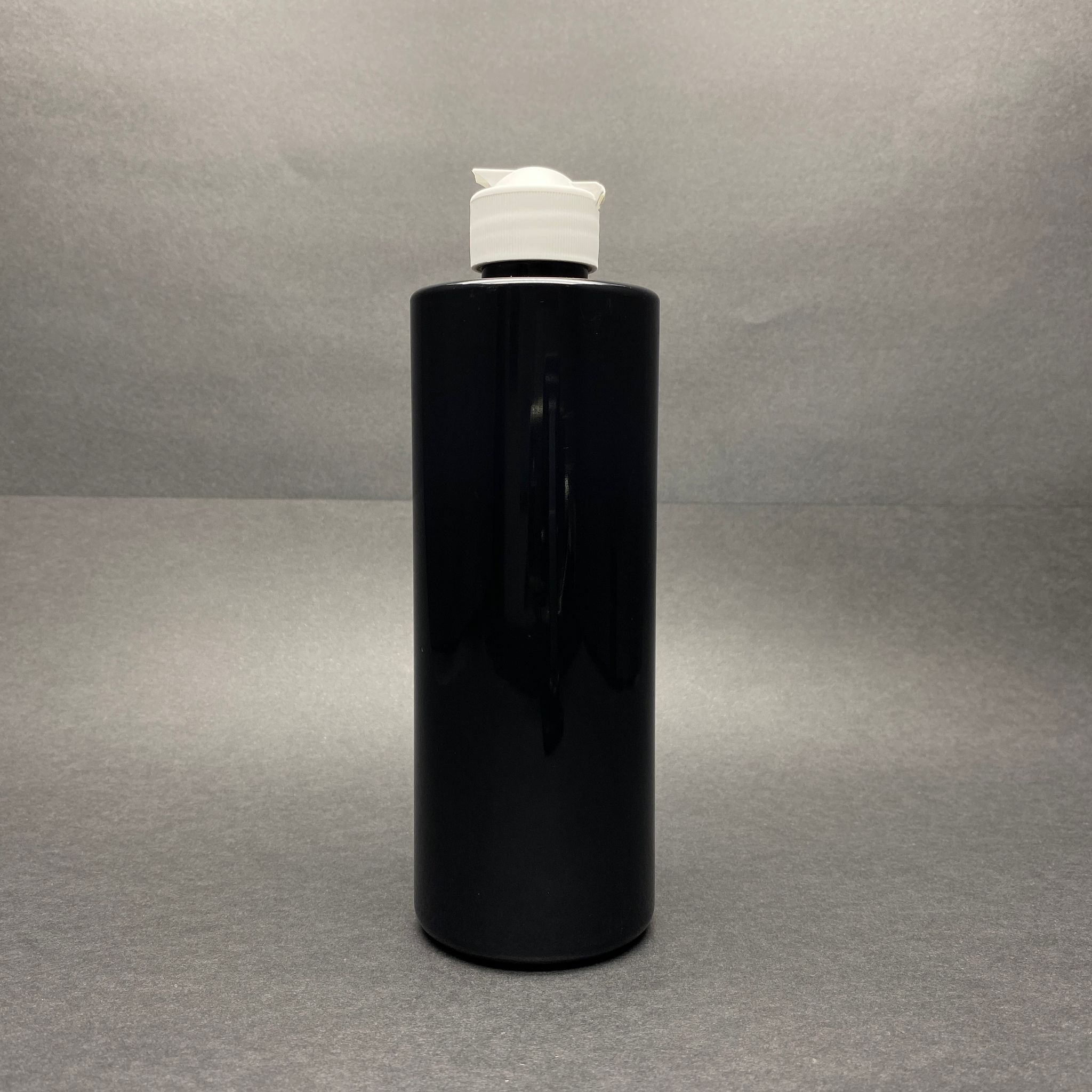 400 Cc Siyah Plastik Şişe - Beyaz Açılır Kapanır Fliptop Kapaklı - 400 Ml Siyah Boş Pet Şişe