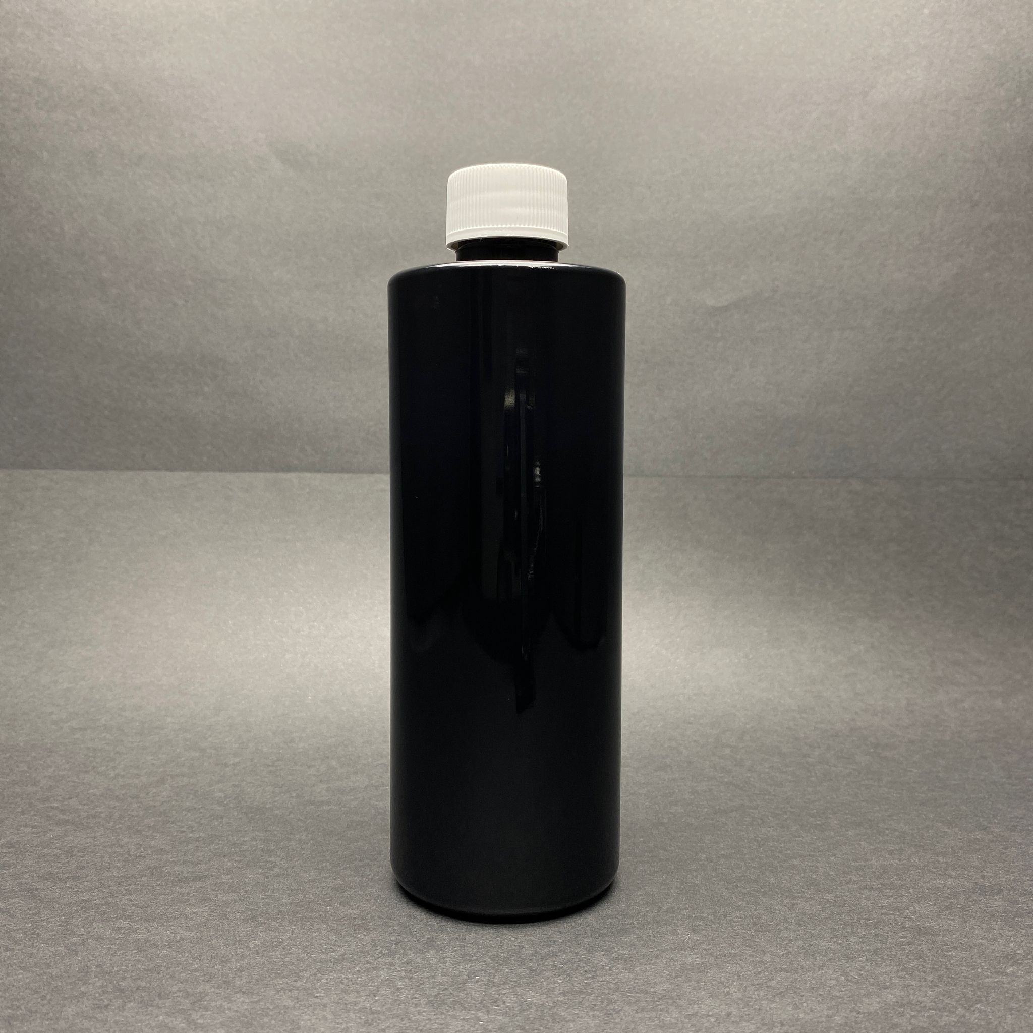 400 Cc Siyah Plastik Şişe - Beyaz Plastik Kapaklı - 400 Ml Siyah Boş Pet Şişe