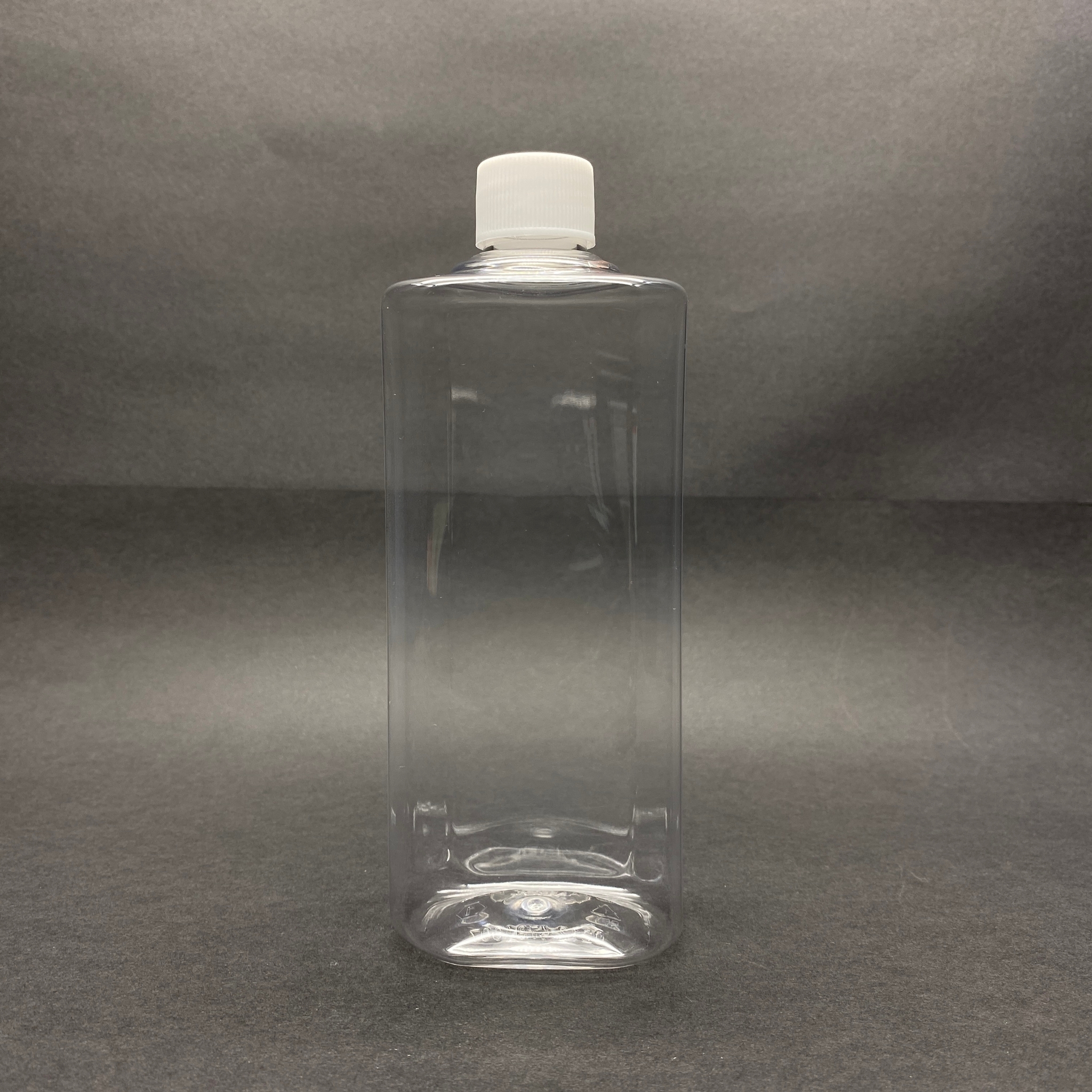 400 Cc Yassı Model Pet Şişe - Beyaz Kapaklı - 400 Ml Kapaklı Plastik Şişe