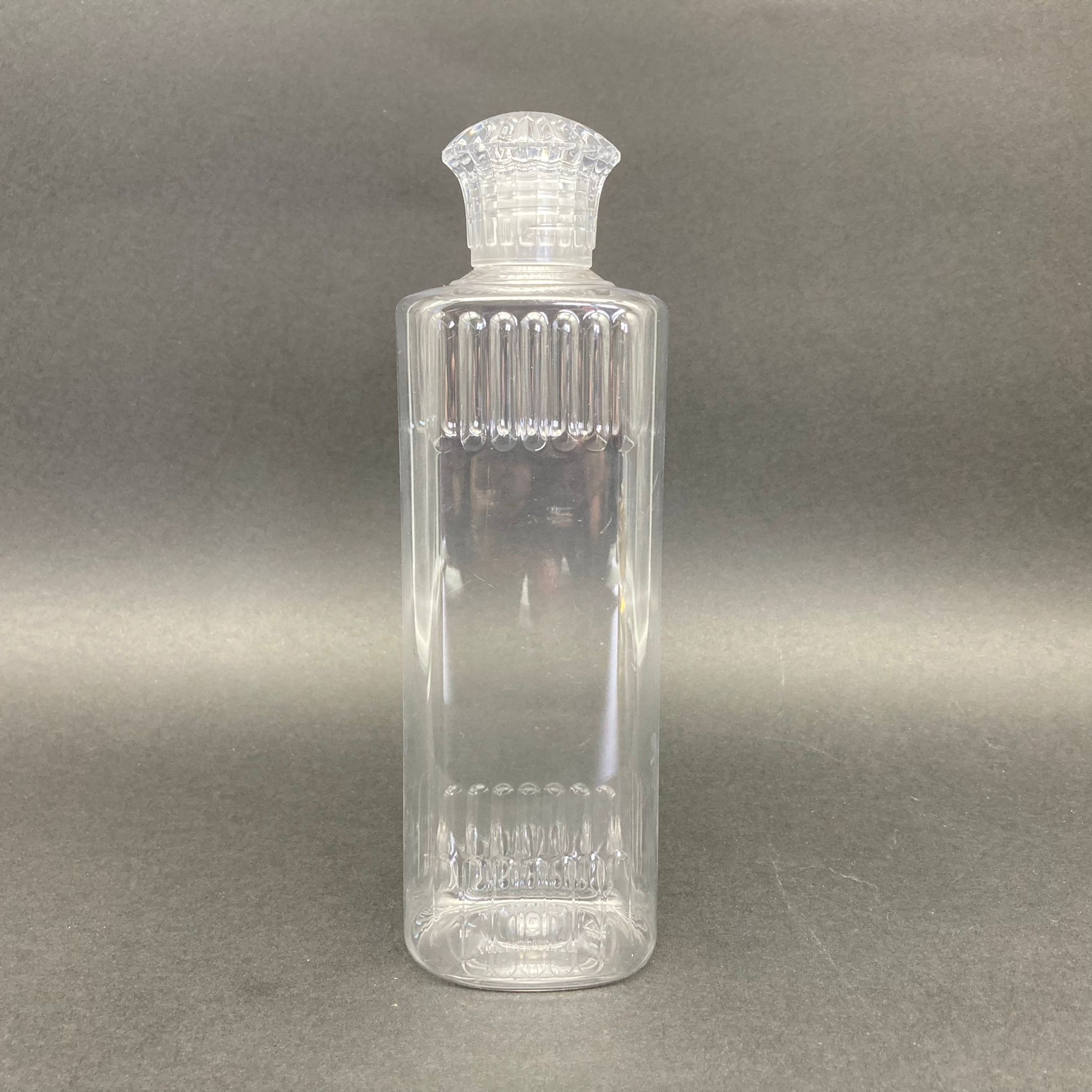 400 Cc Yassı Model Pet Şişe - Kristal Kapaklı Tıpalı - 400 Ml Plastik Kolonya Şişesi